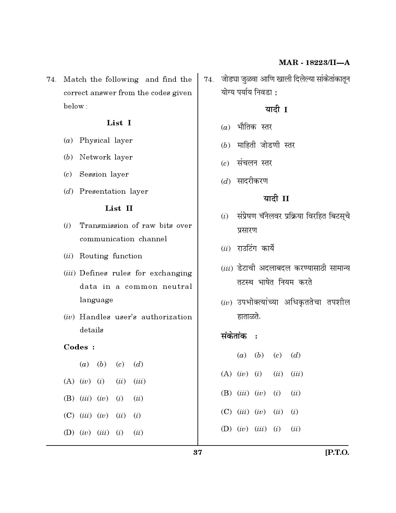 MH SET Library Information Science Question Paper II March 2023 36