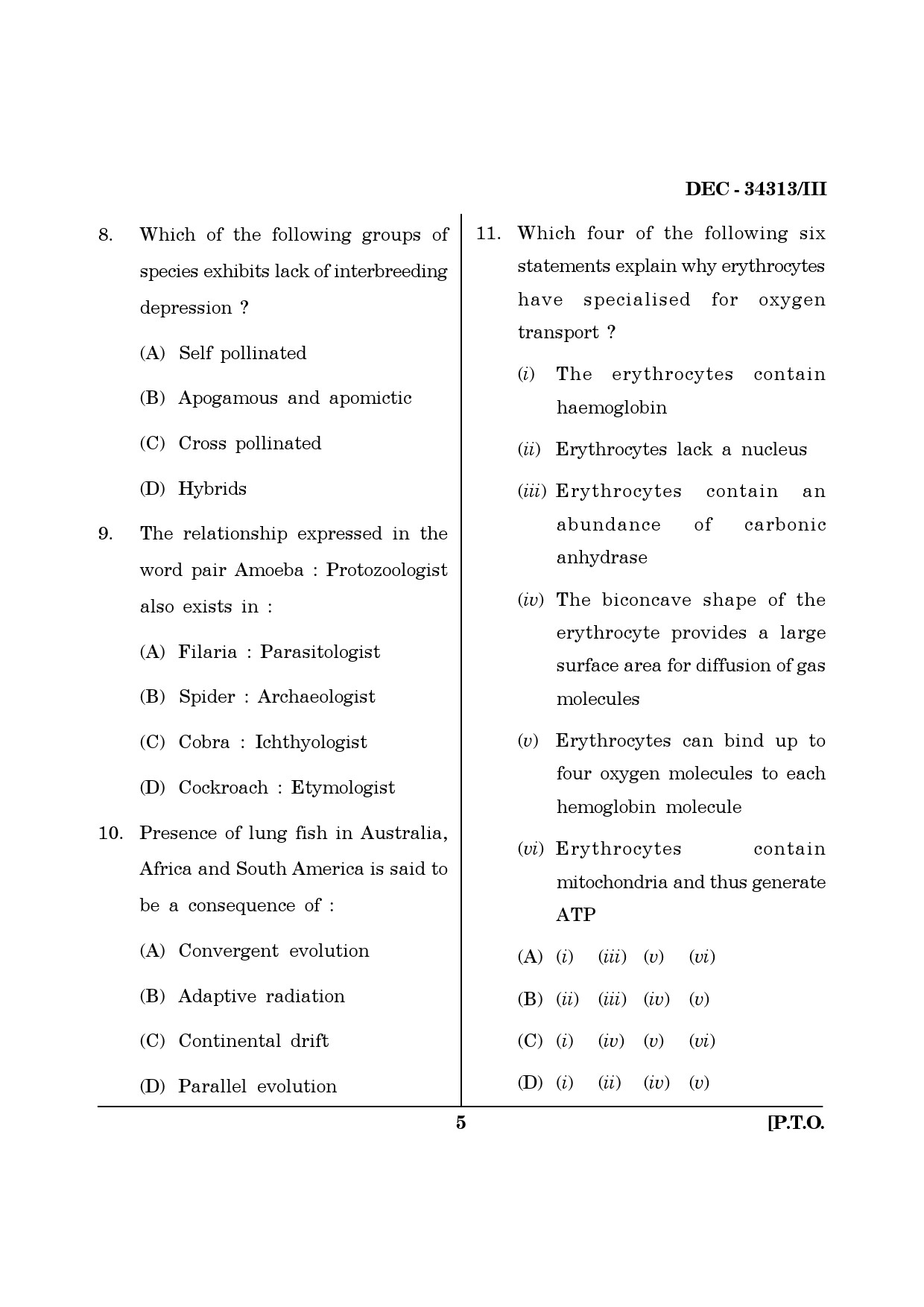 Maharashtra SET Life Sciences Question Paper III December 2013 4