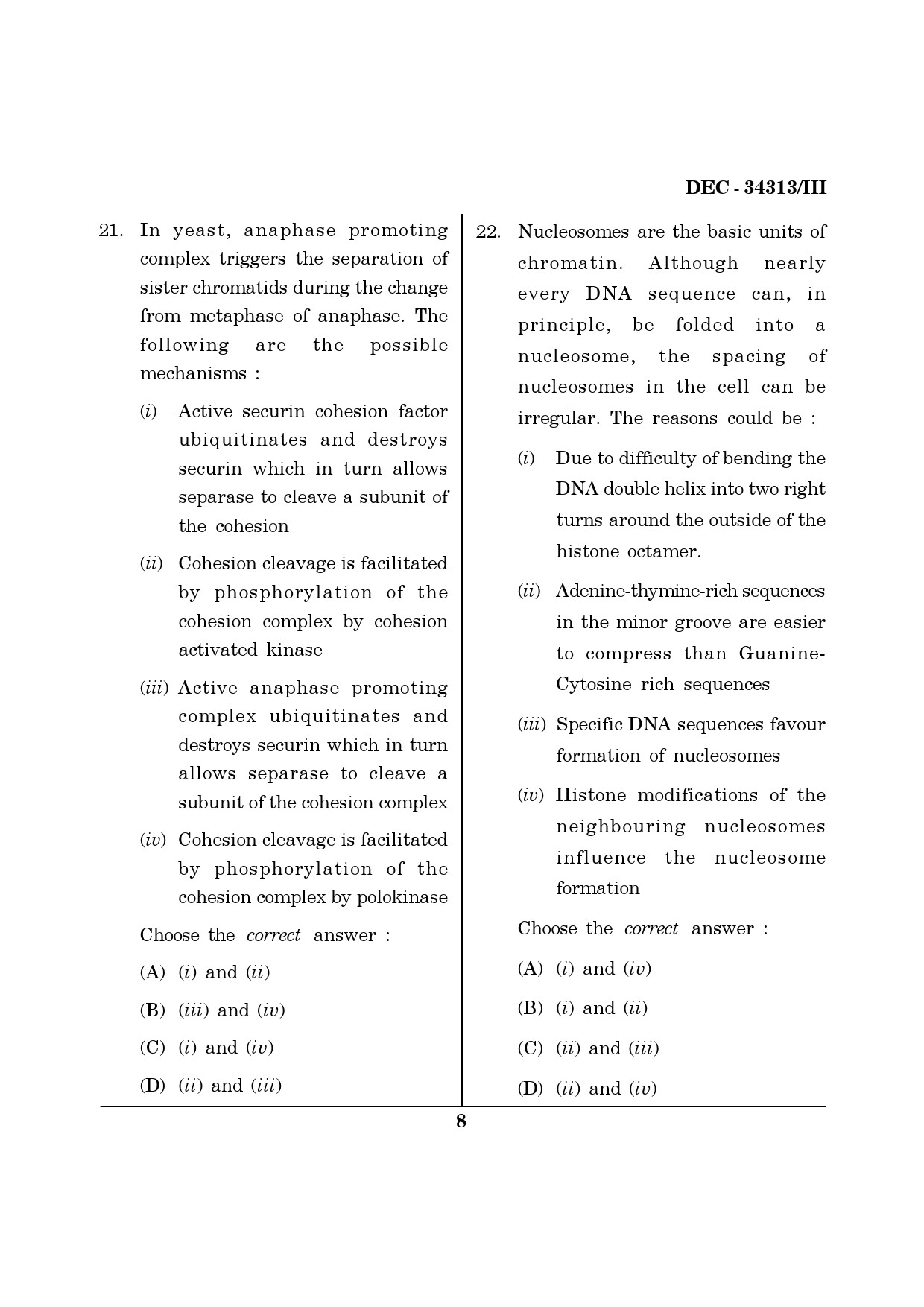 Maharashtra SET Life Sciences Question Paper III December 2013 7