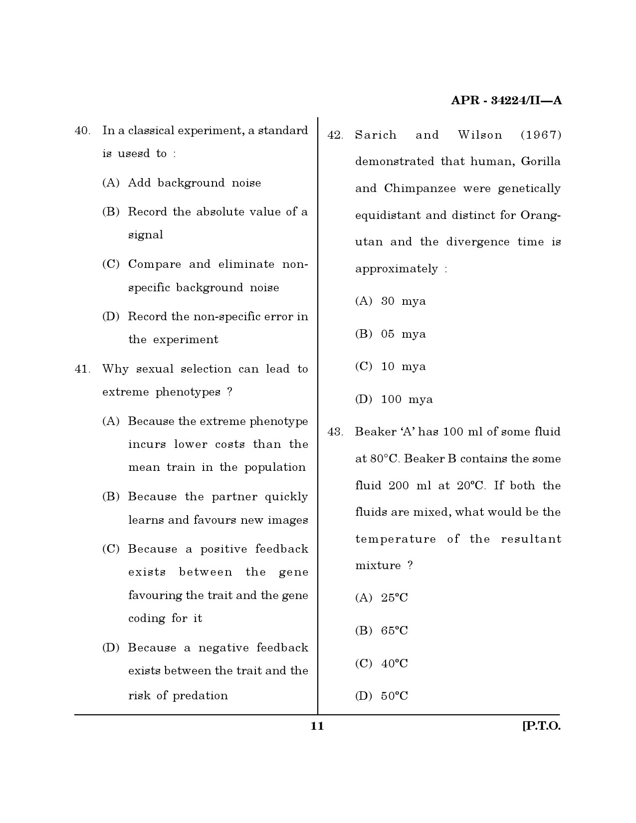 MH SET Life Sciences Question Paper II April 2024 10