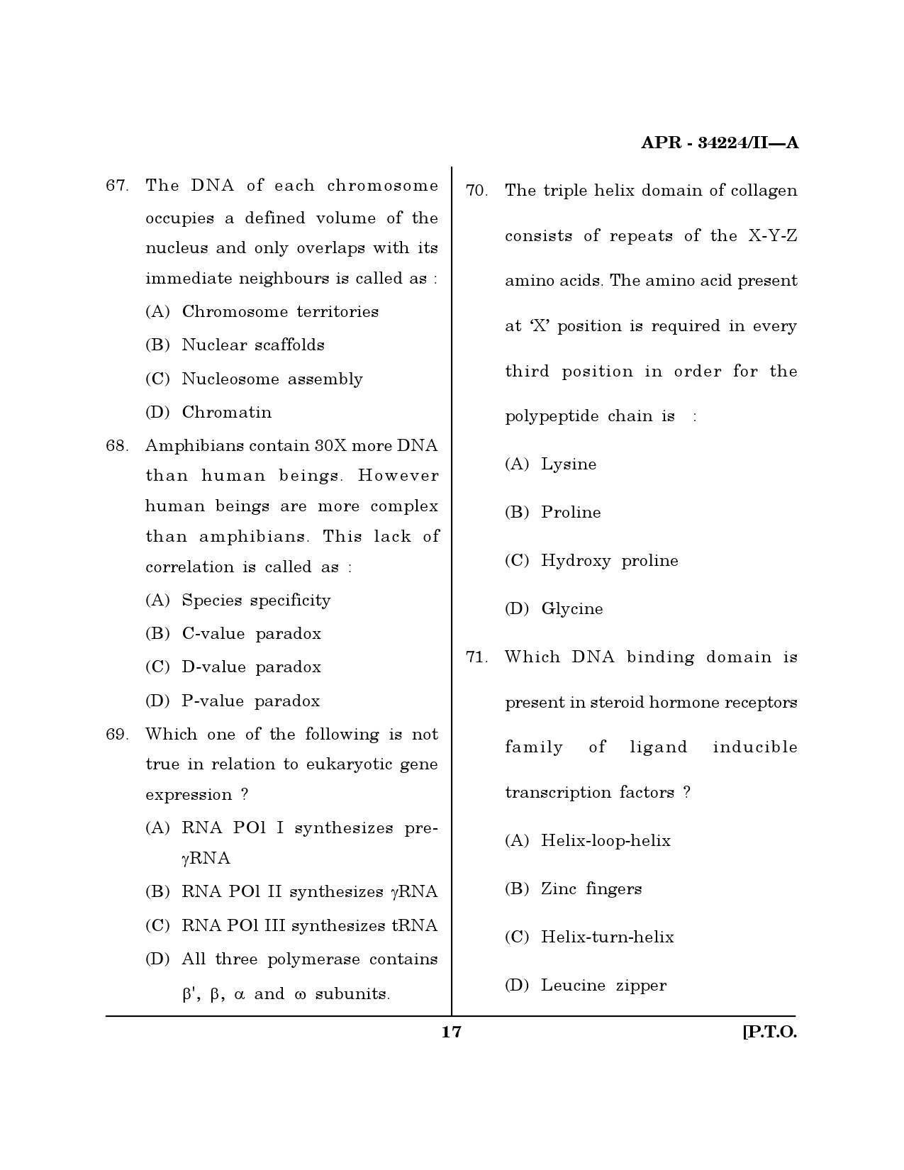 MH SET Life Sciences Question Paper II April 2024 16