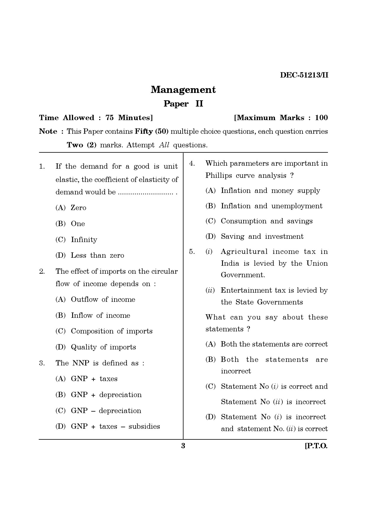 Maharashtra SET Management Question Paper II December 2013 2