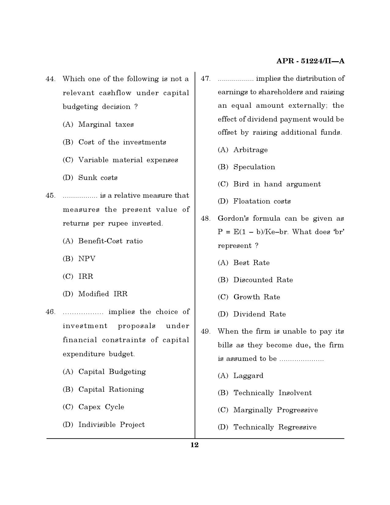 MH SET Management Question Paper II April 2024 11