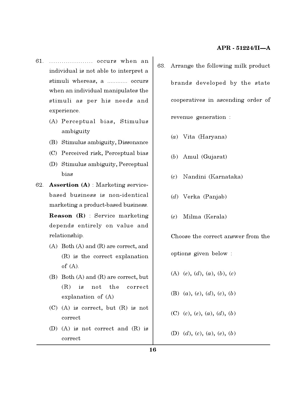 MH SET Management Question Paper II April 2024 15