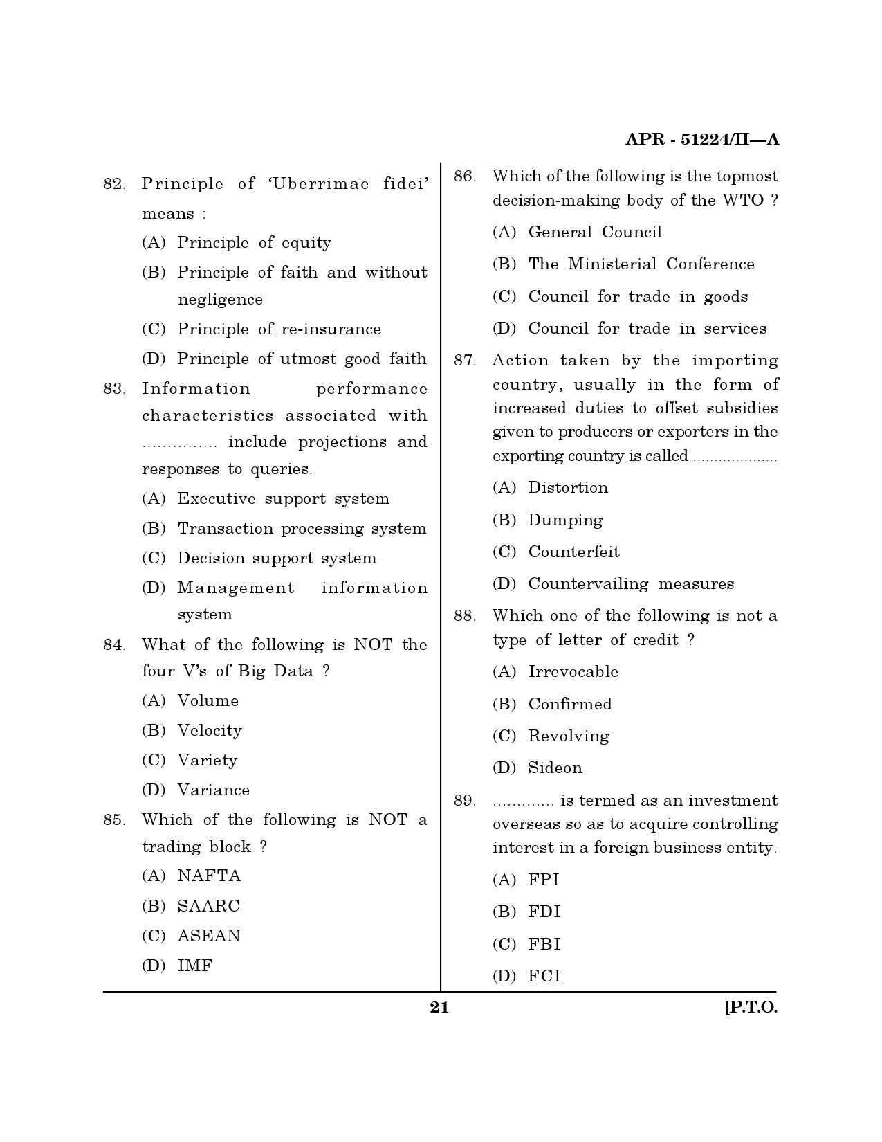 MH SET Management Question Paper II April 2024 20