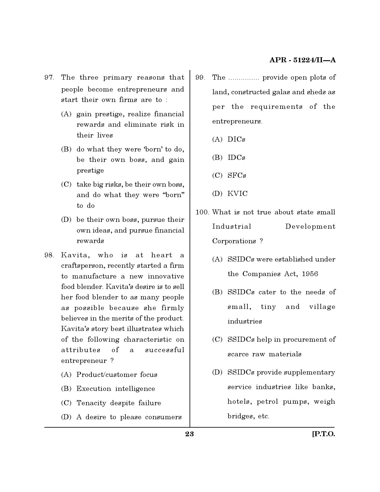 MH SET Management Question Paper II April 2024 22