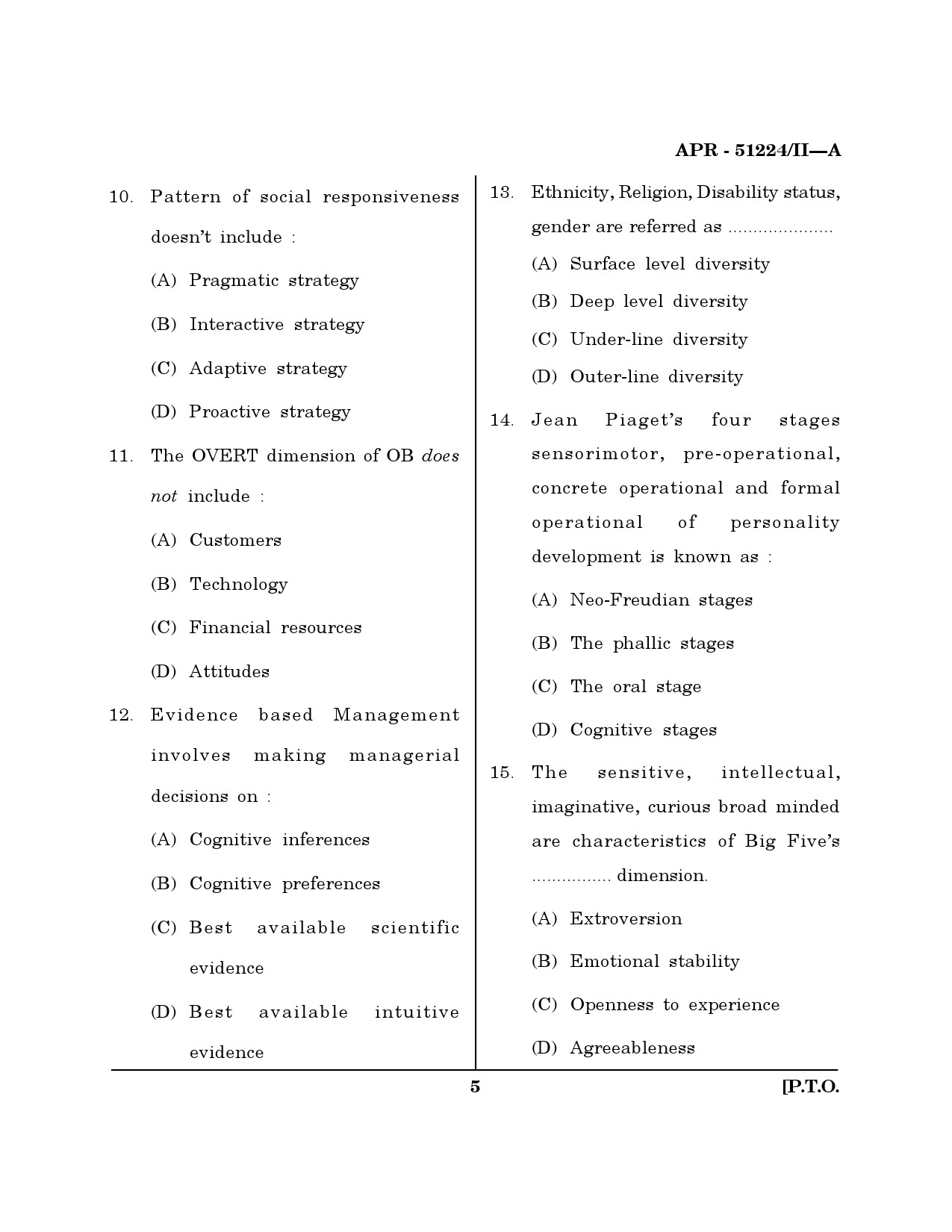 MH SET Management Question Paper II April 2024 4