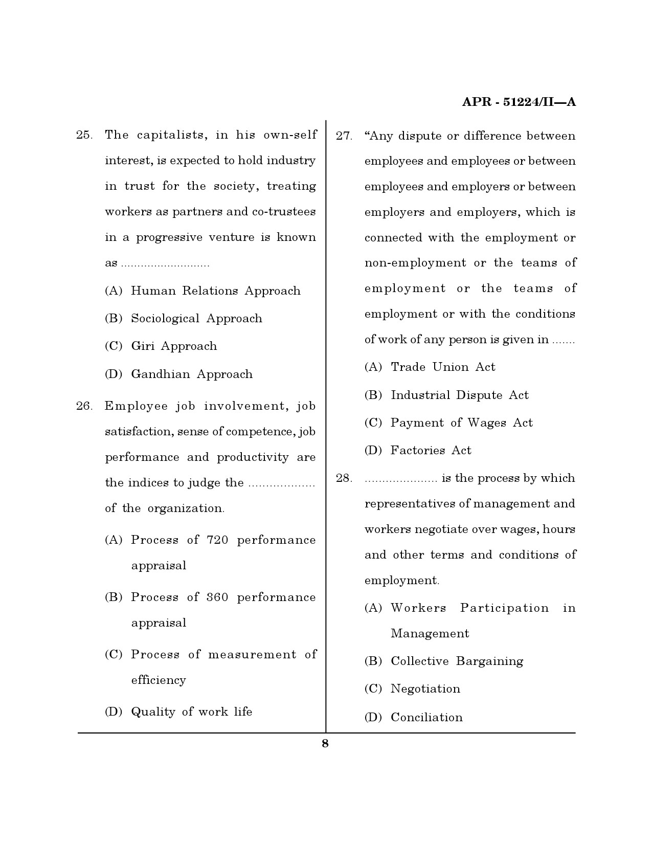 MH SET Management Question Paper II April 2024 7