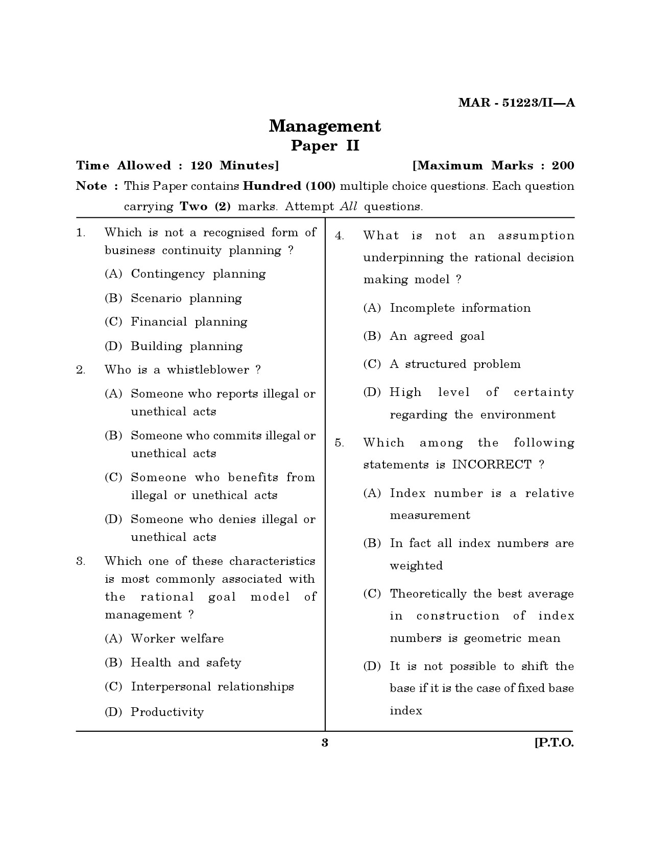 MH SET Management Question Paper II March 2023 2