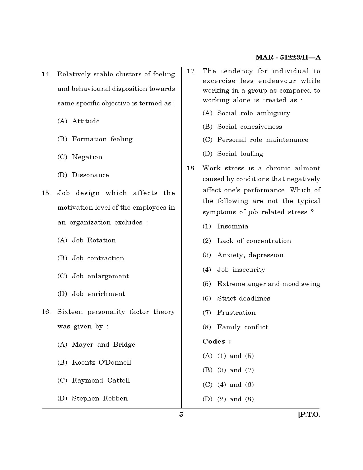 MH SET Management Question Paper II March 2023 4