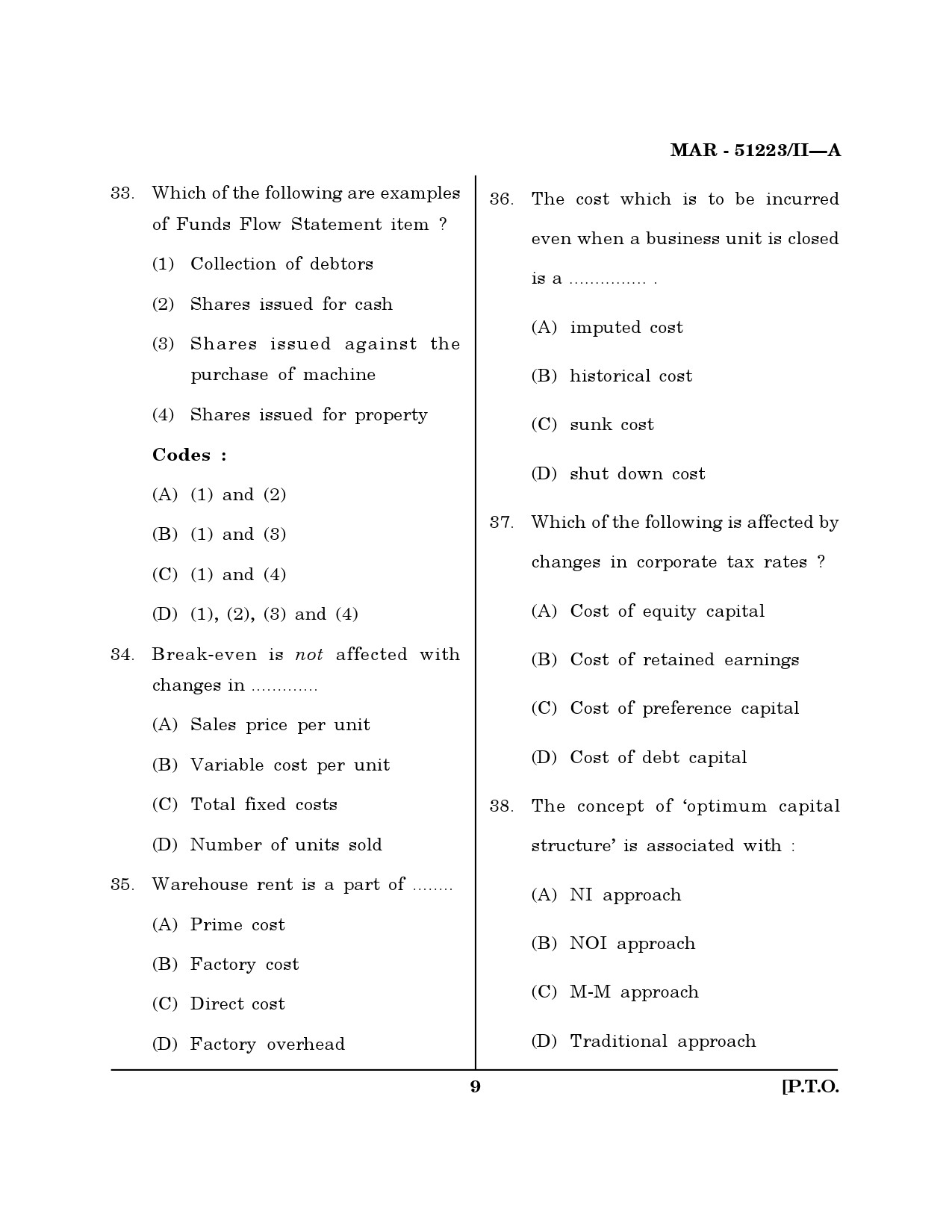 MH SET Management Question Paper II March 2023 8