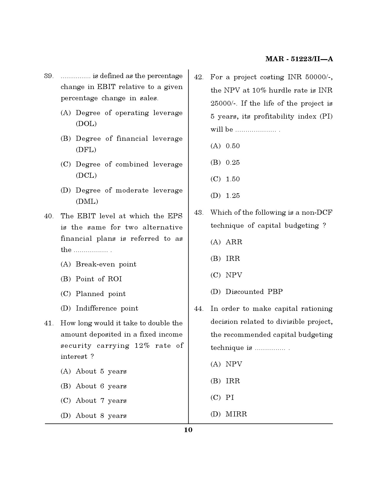 MH SET Management Question Paper II March 2023 9