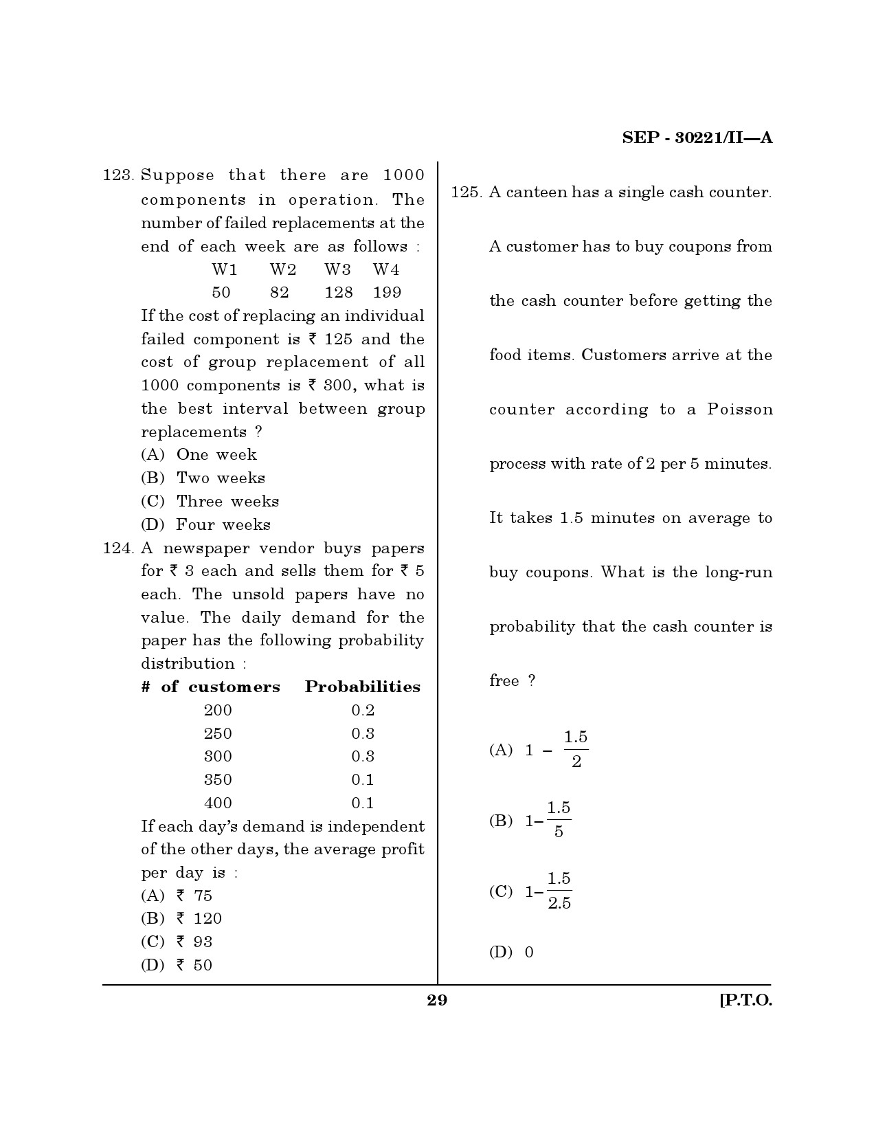 Maharashtra SET Mathematical Sciences Exam Question Paper September 2021 28