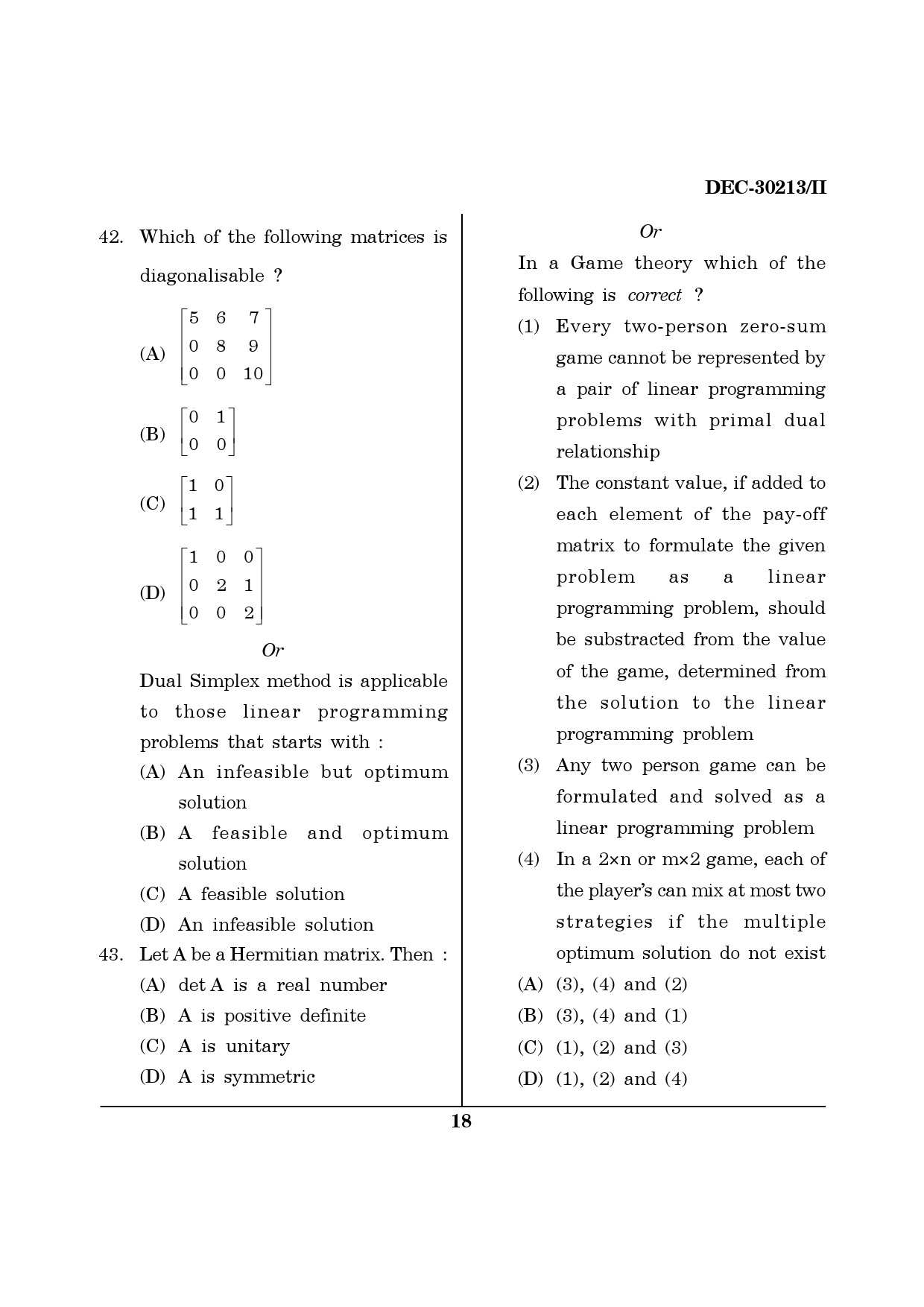 Maharashtra SET Mathematical Sciences Question Paper II December 2013 17
