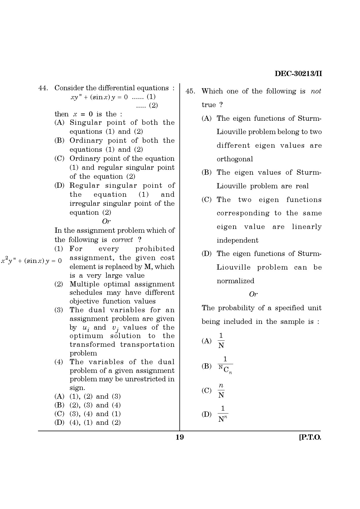 Maharashtra SET Mathematical Sciences Question Paper II December 2013 18