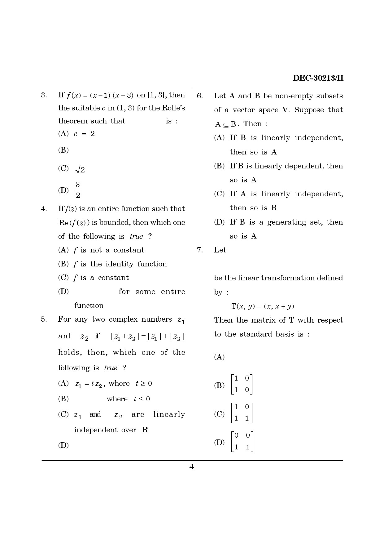 Maharashtra SET Mathematical Sciences Question Paper II December 2013 3