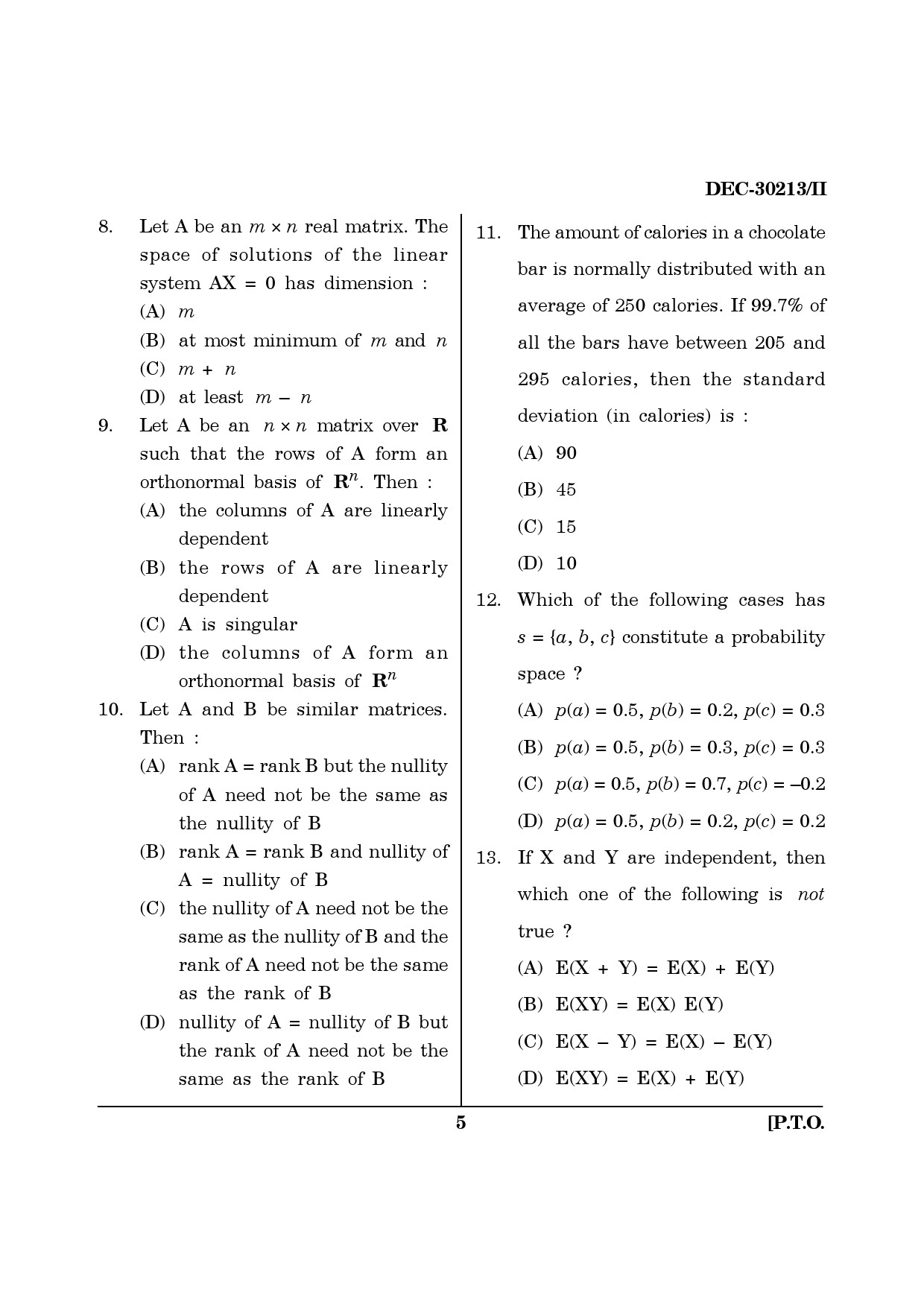Maharashtra SET Mathematical Sciences Question Paper II December 2013 4
