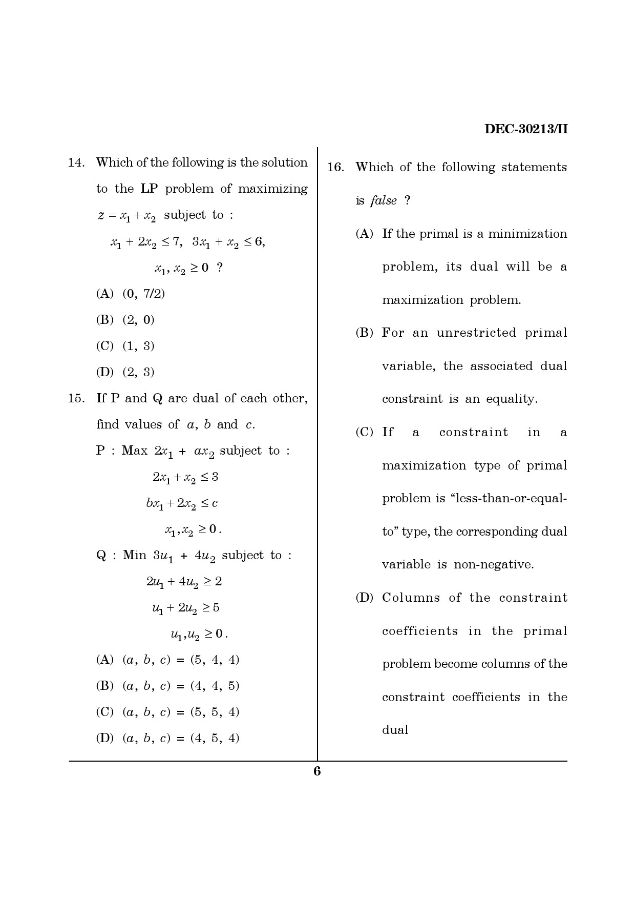 Maharashtra SET Mathematical Sciences Question Paper II December 2013 5