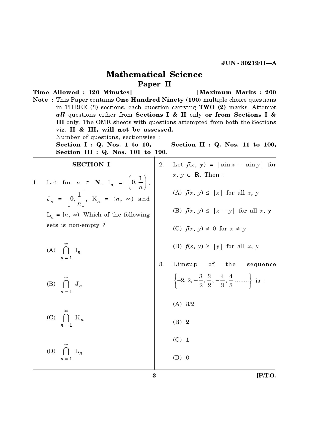 Maharashtra SET Mathematical Sciences Question Paper II June 2019 2