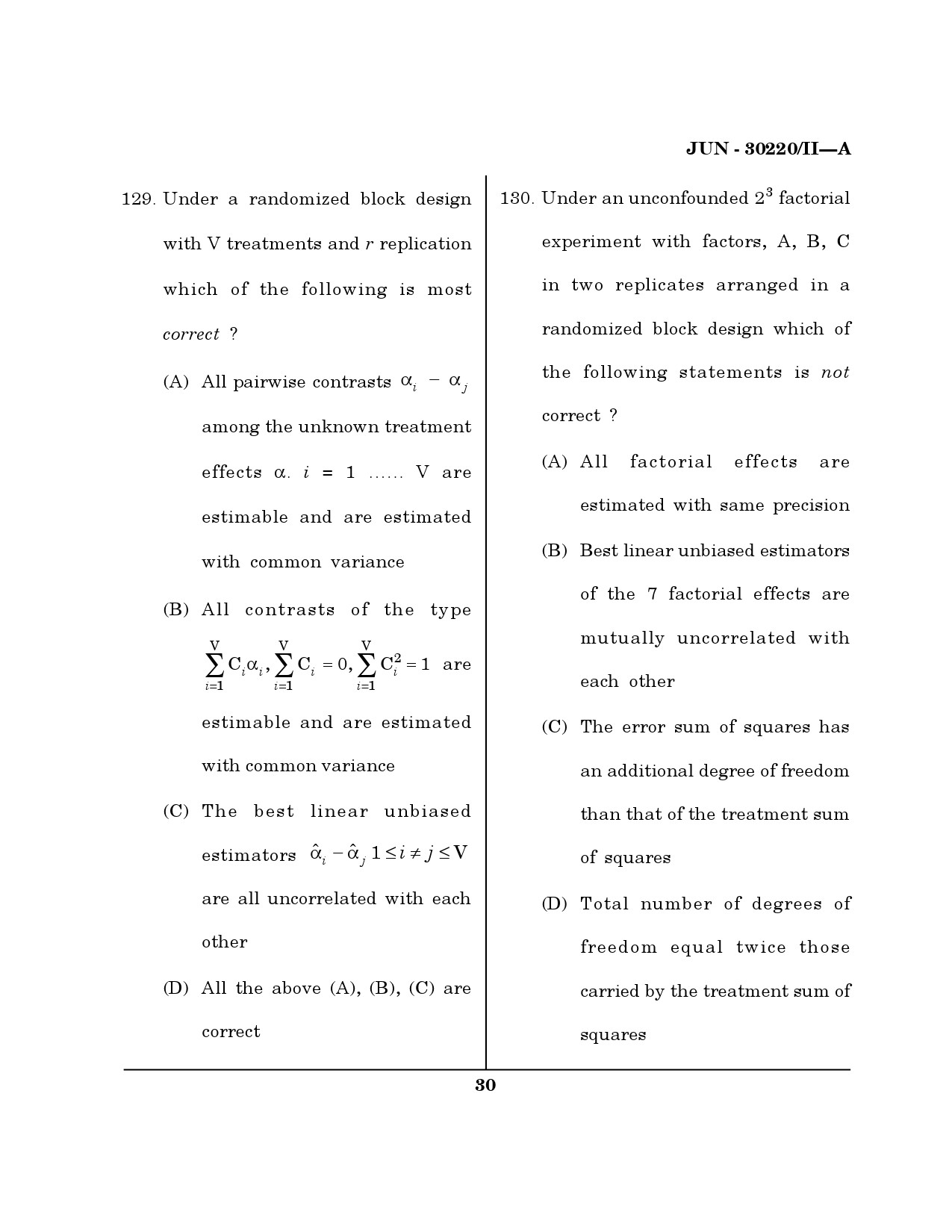 Maharashtra SET Mathematical Sciences Question Paper II June 2020 29