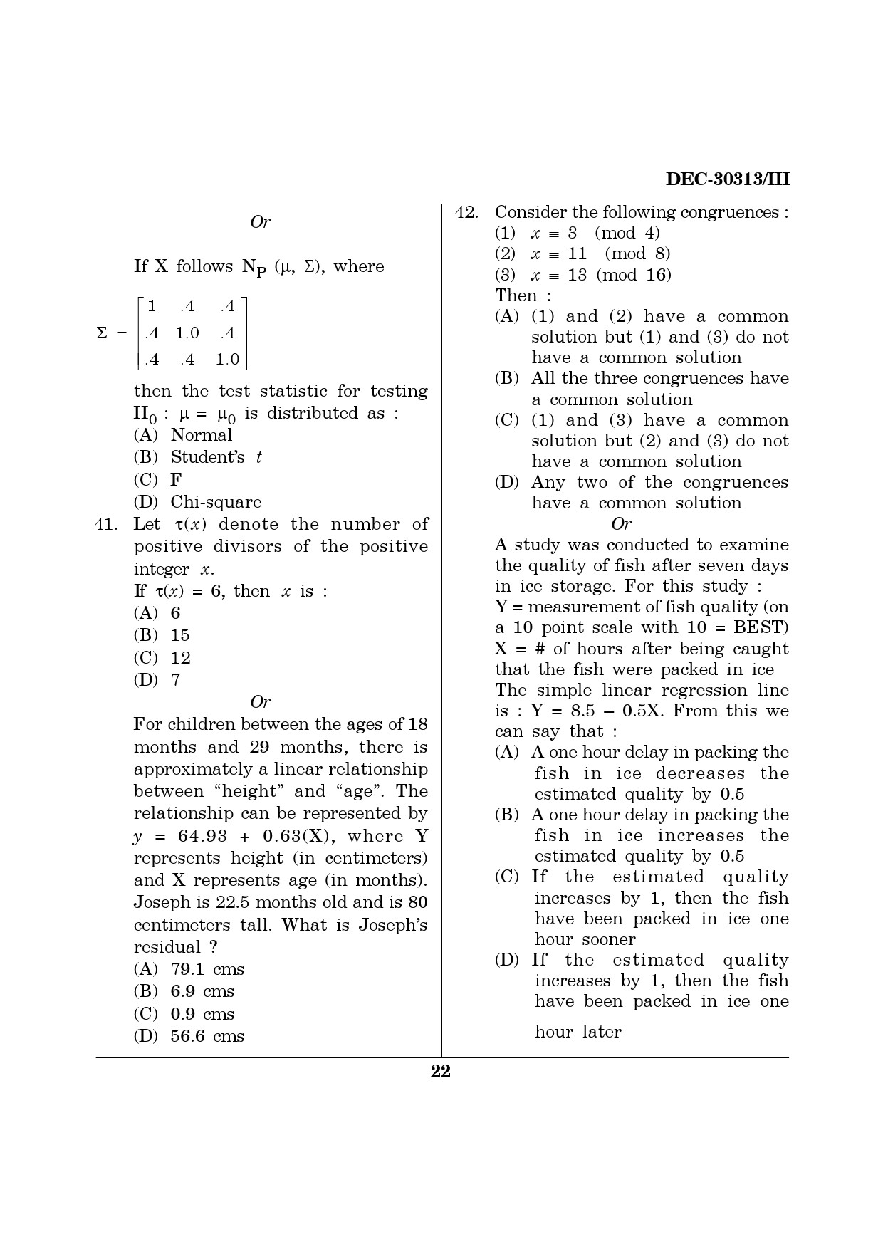 Maharashtra SET Mathematical Sciences Question Paper III December 2013 21