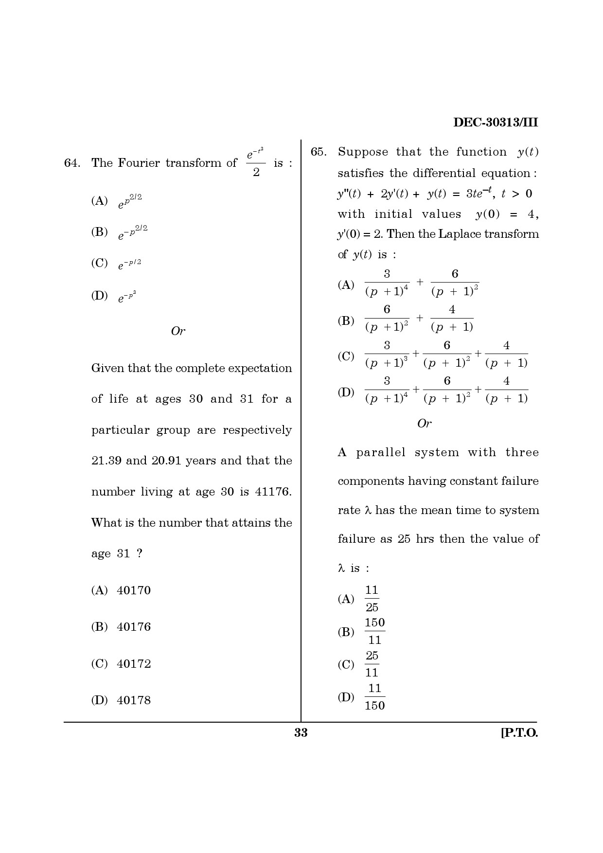 Maharashtra SET Mathematical Sciences Question Paper III December 2013 32