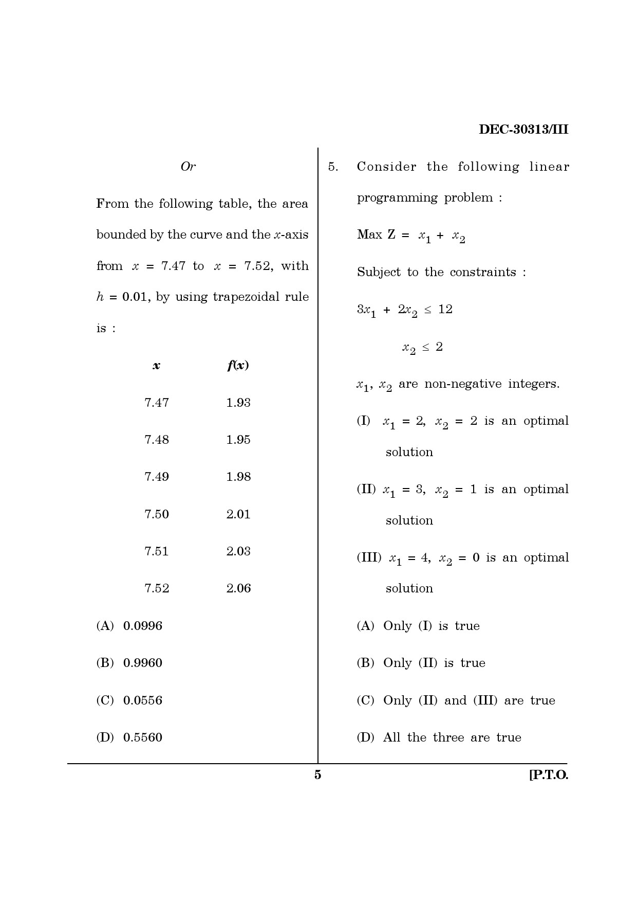 Maharashtra SET Mathematical Sciences Question Paper III December 2013 4