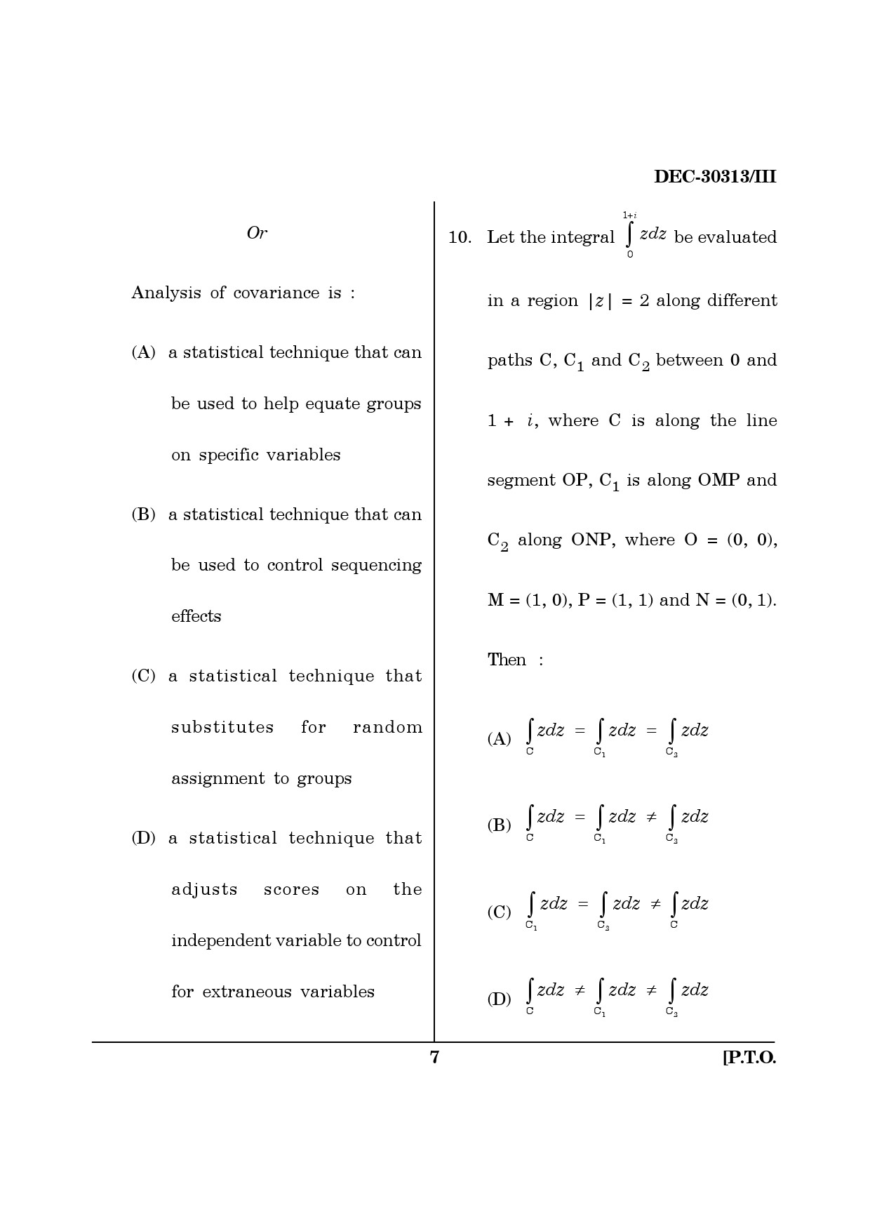 Maharashtra SET Mathematical Sciences Question Paper III December 2013 6
