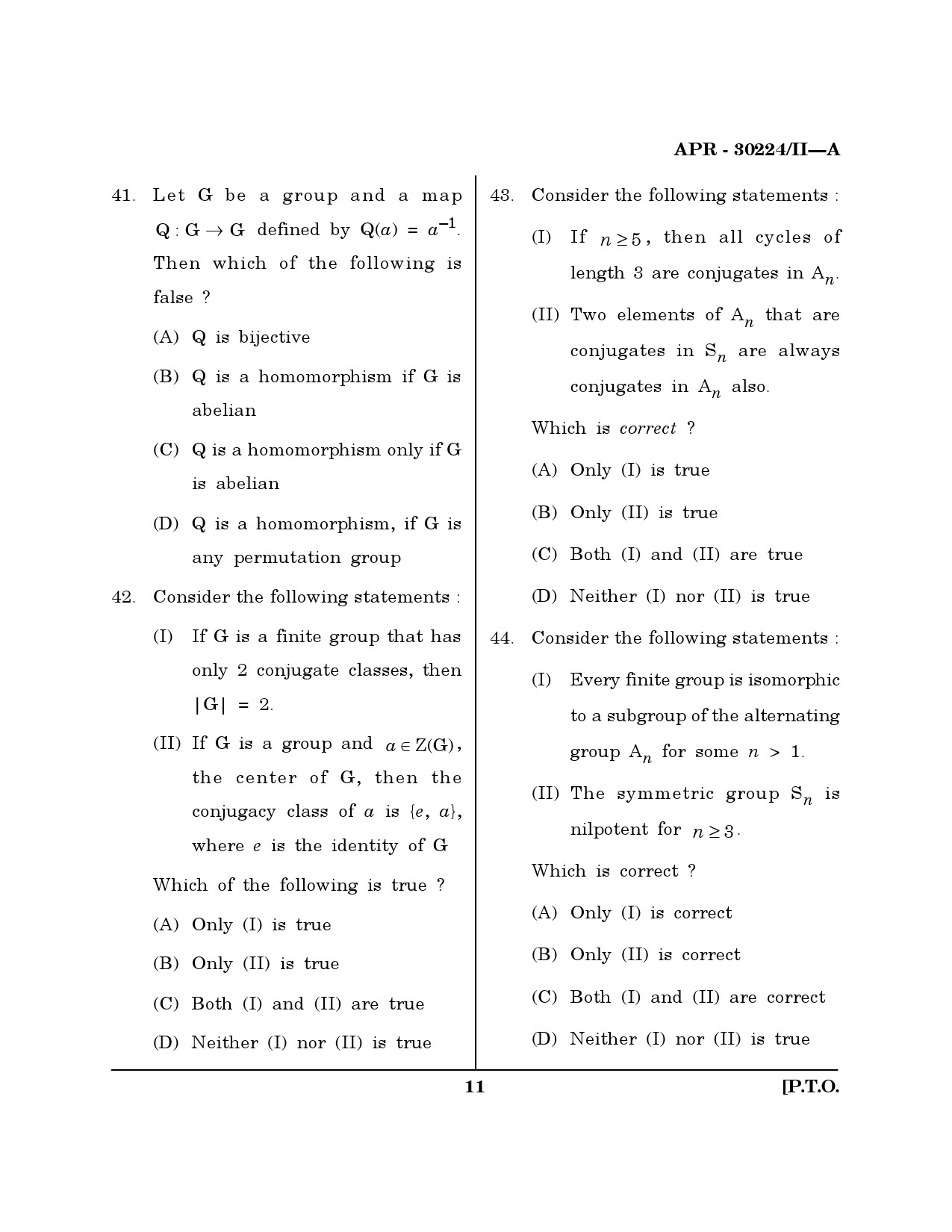 MH SET Mathematical Sciences Question Paper II April 2024 10