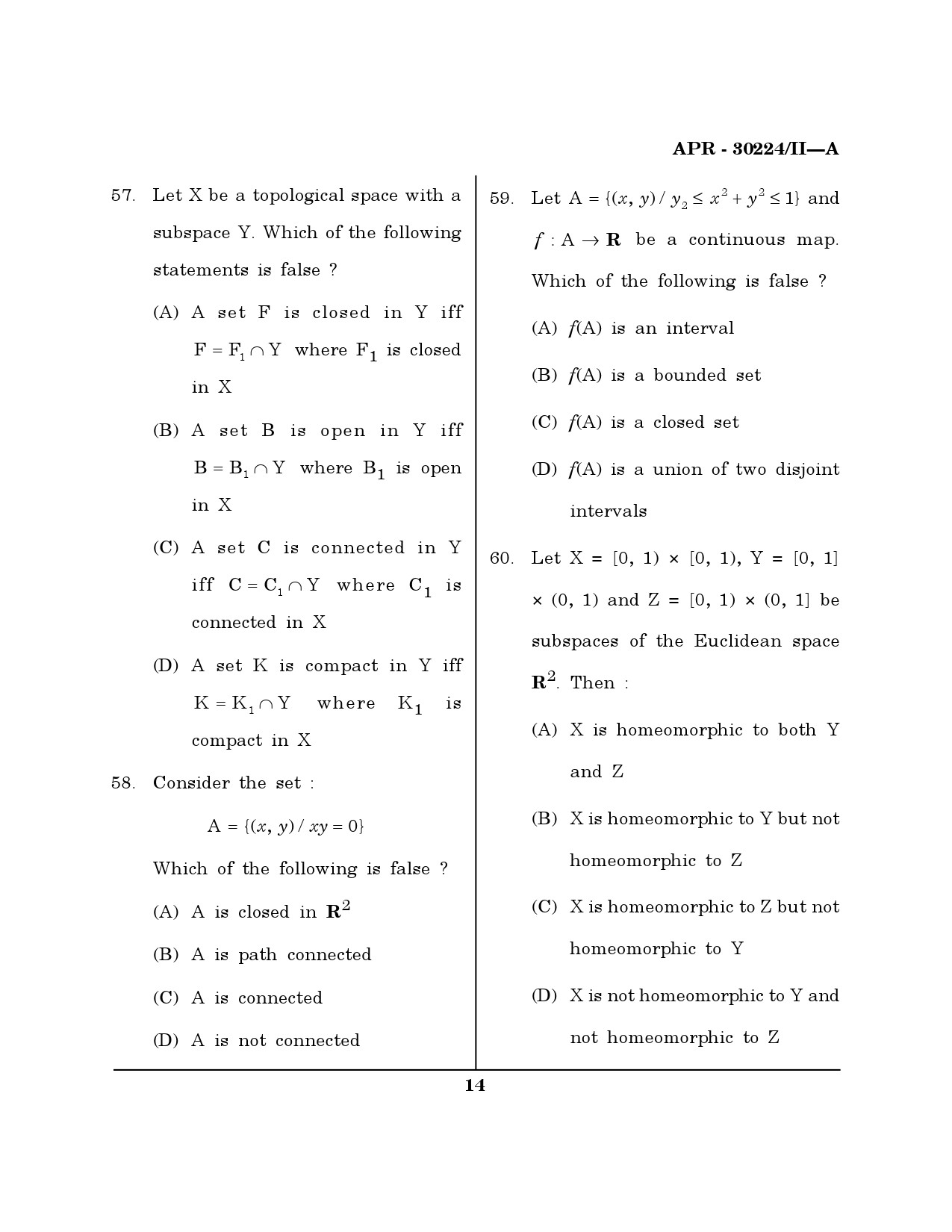 MH SET Mathematical Sciences Question Paper II April 2024 13