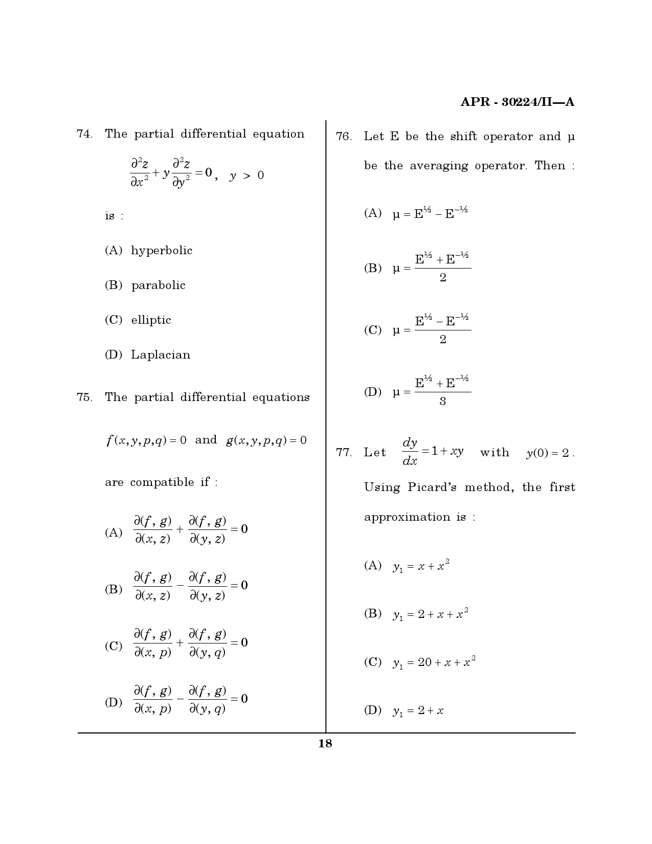 MH SET Mathematical Sciences Question Paper II April 2024 17