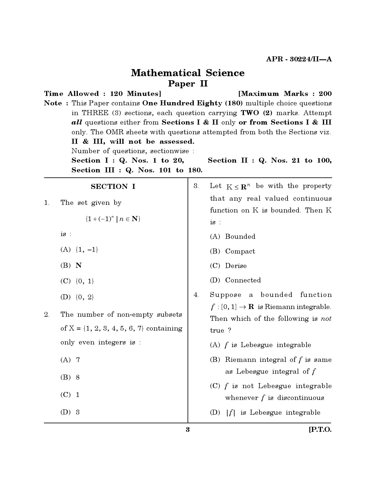 MH SET Mathematical Sciences Question Paper II April 2024 2