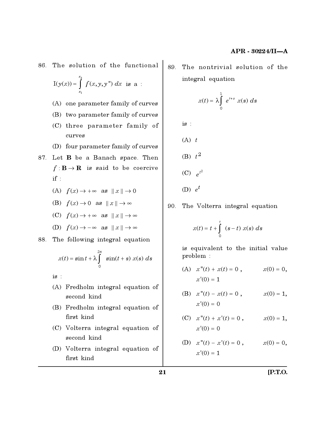 MH SET Mathematical Sciences Question Paper II April 2024 20