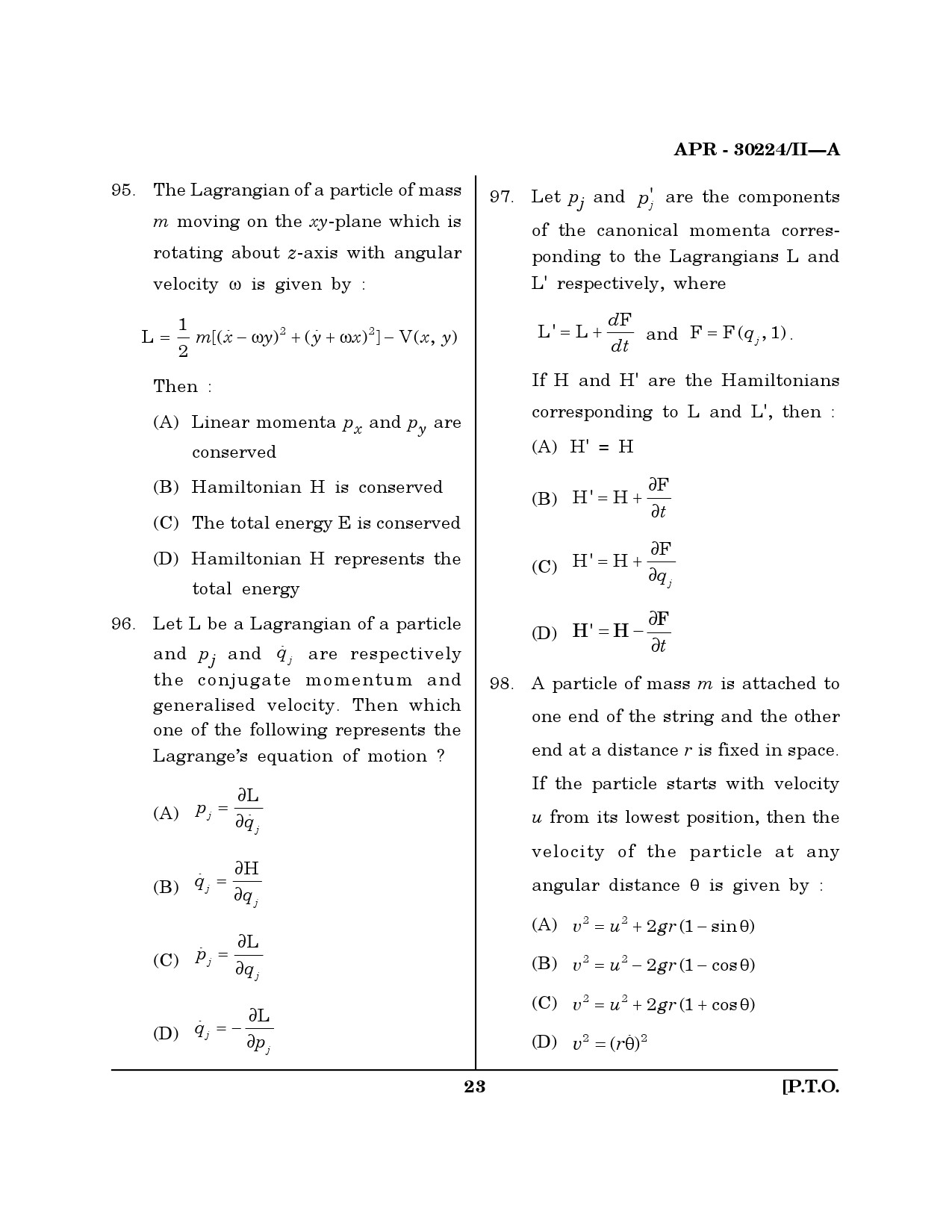 MH SET Mathematical Sciences Question Paper II April 2024 22