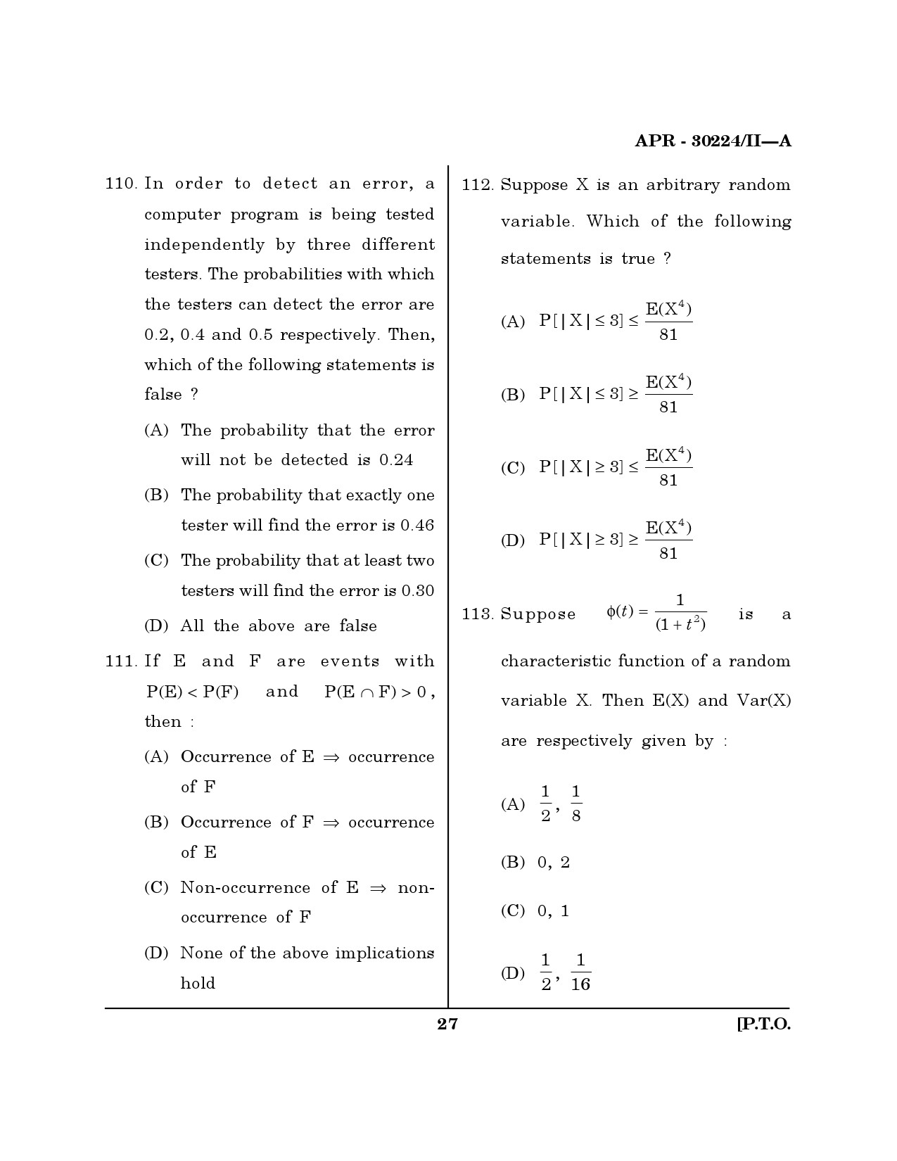 MH SET Mathematical Sciences Question Paper II April 2024 26