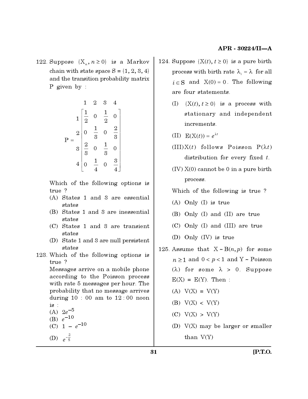 MH SET Mathematical Sciences Question Paper II April 2024 30