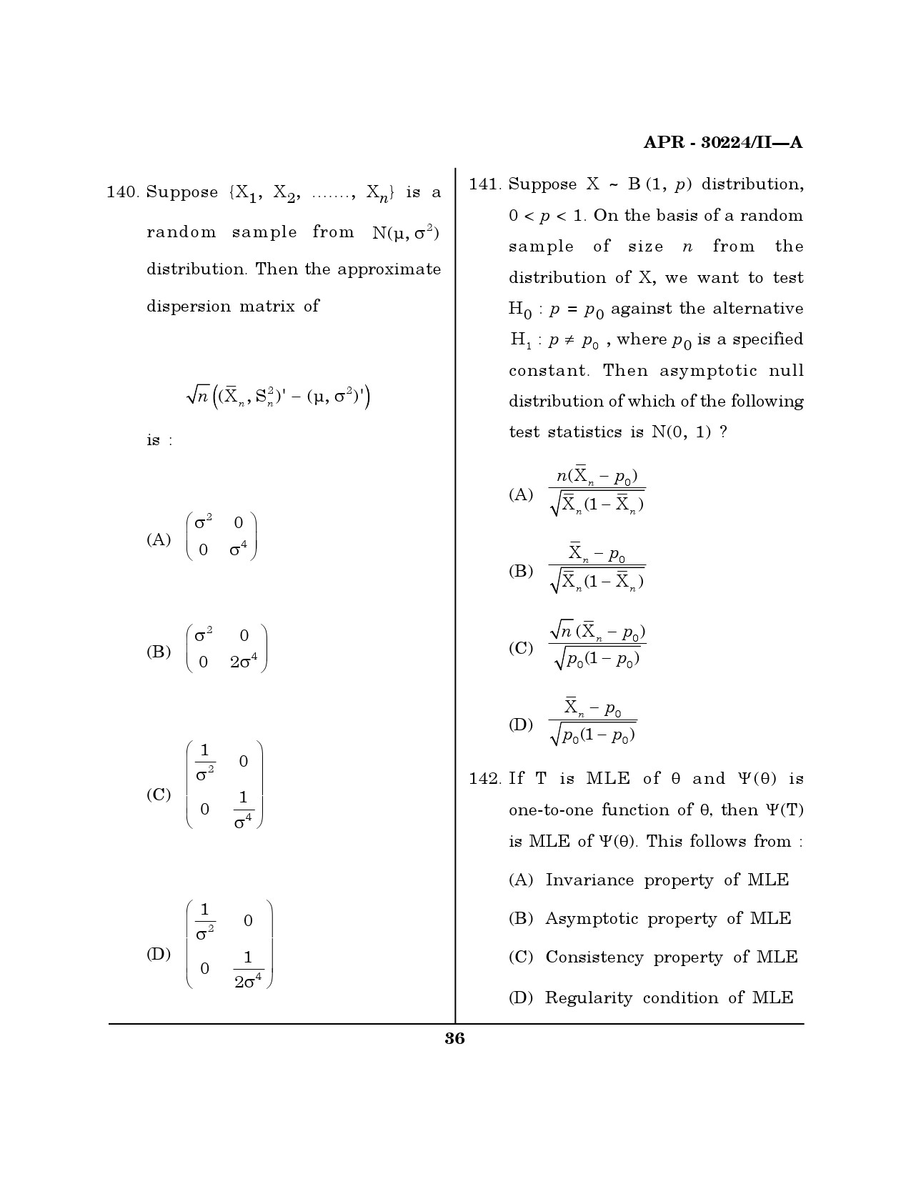 MH SET Mathematical Sciences Question Paper II April 2024 35