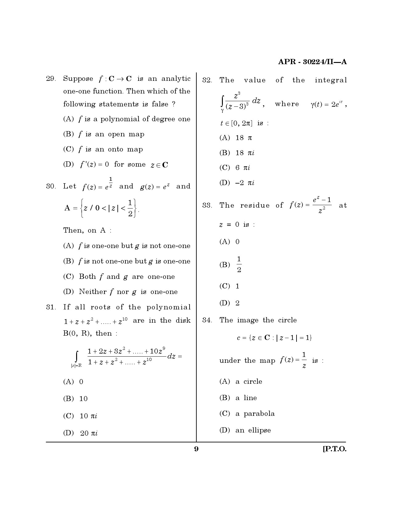 MH SET Mathematical Sciences Question Paper II April 2024 8