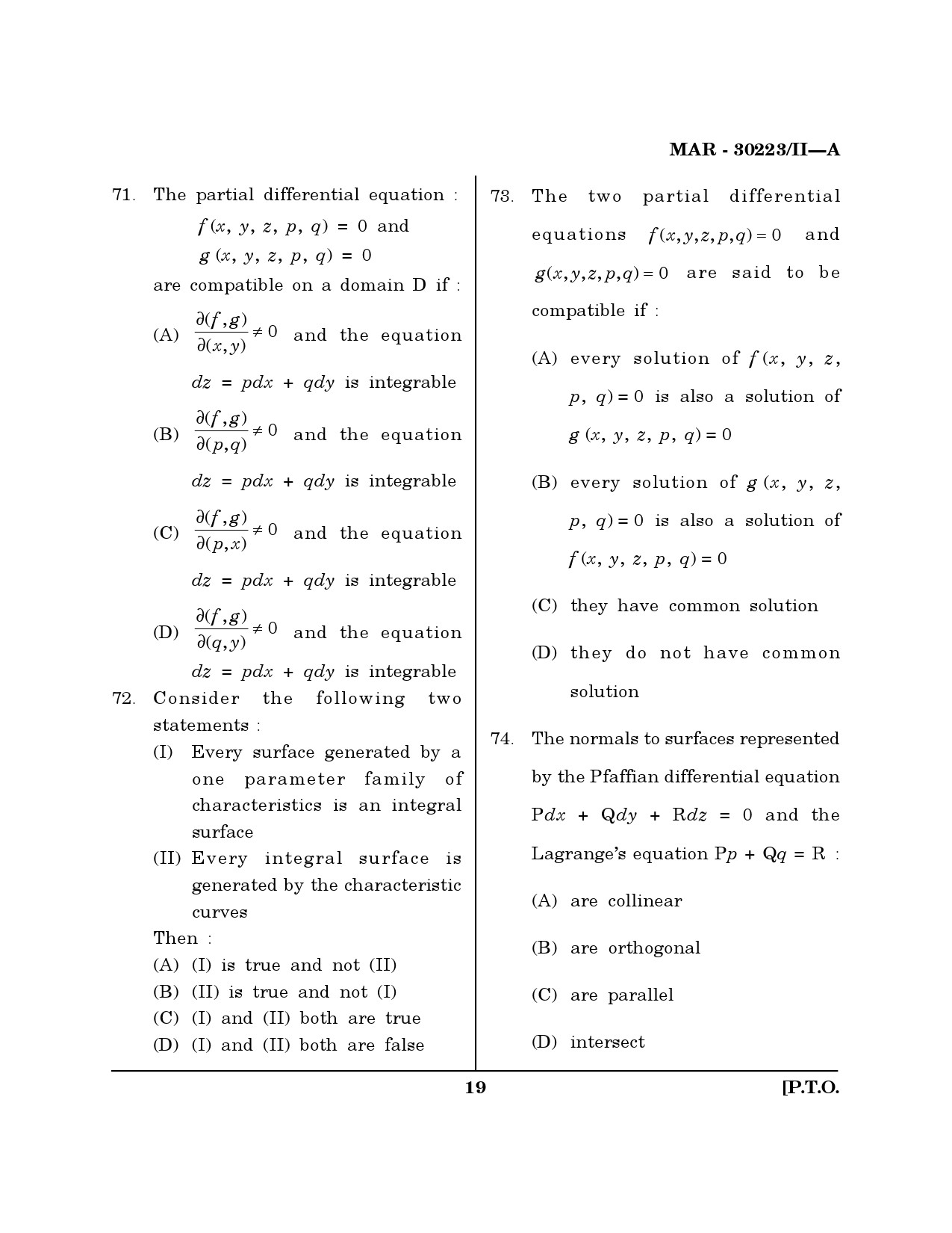 MH SET Mathematical Sciences Question Paper II March 2023 18