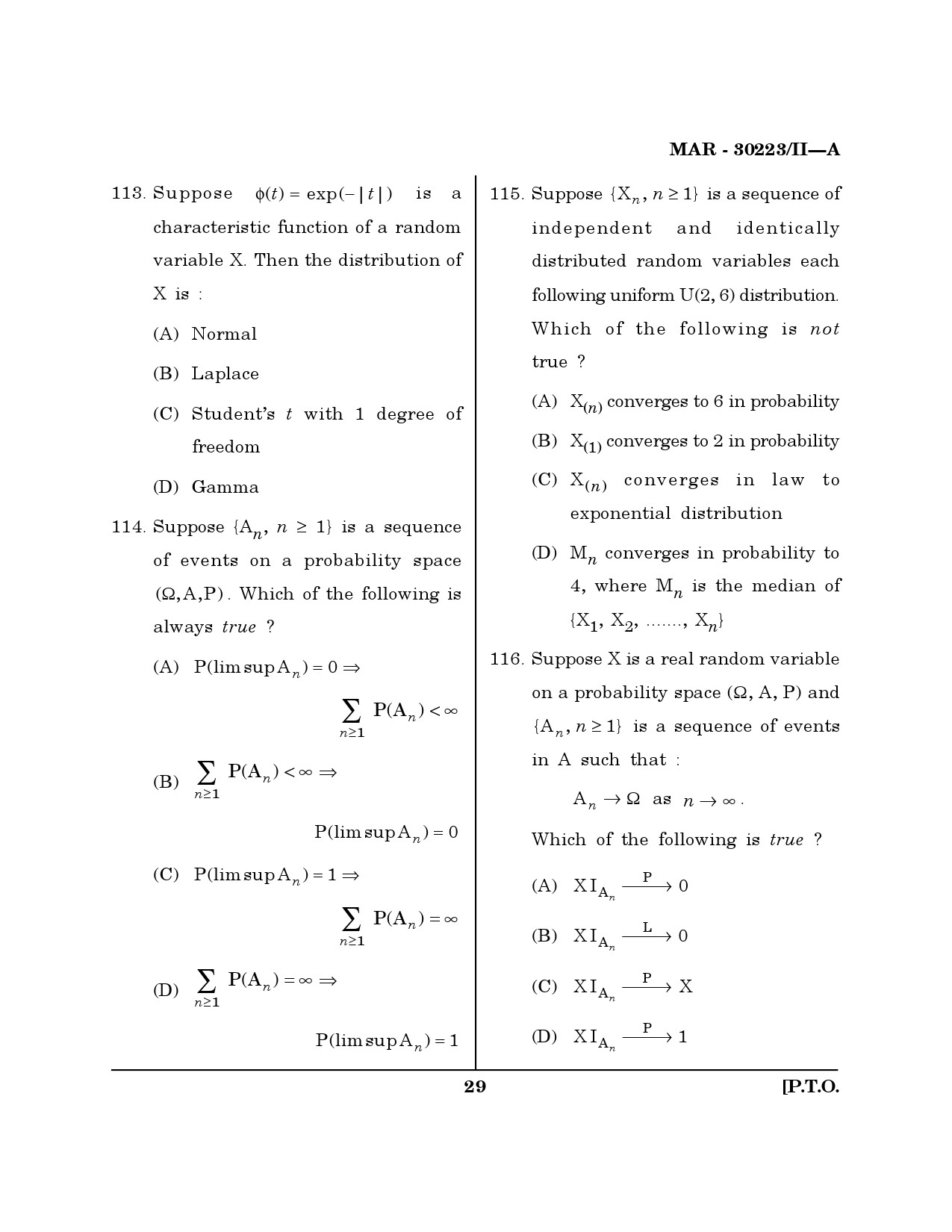 MH SET Mathematical Sciences Question Paper II March 2023 28