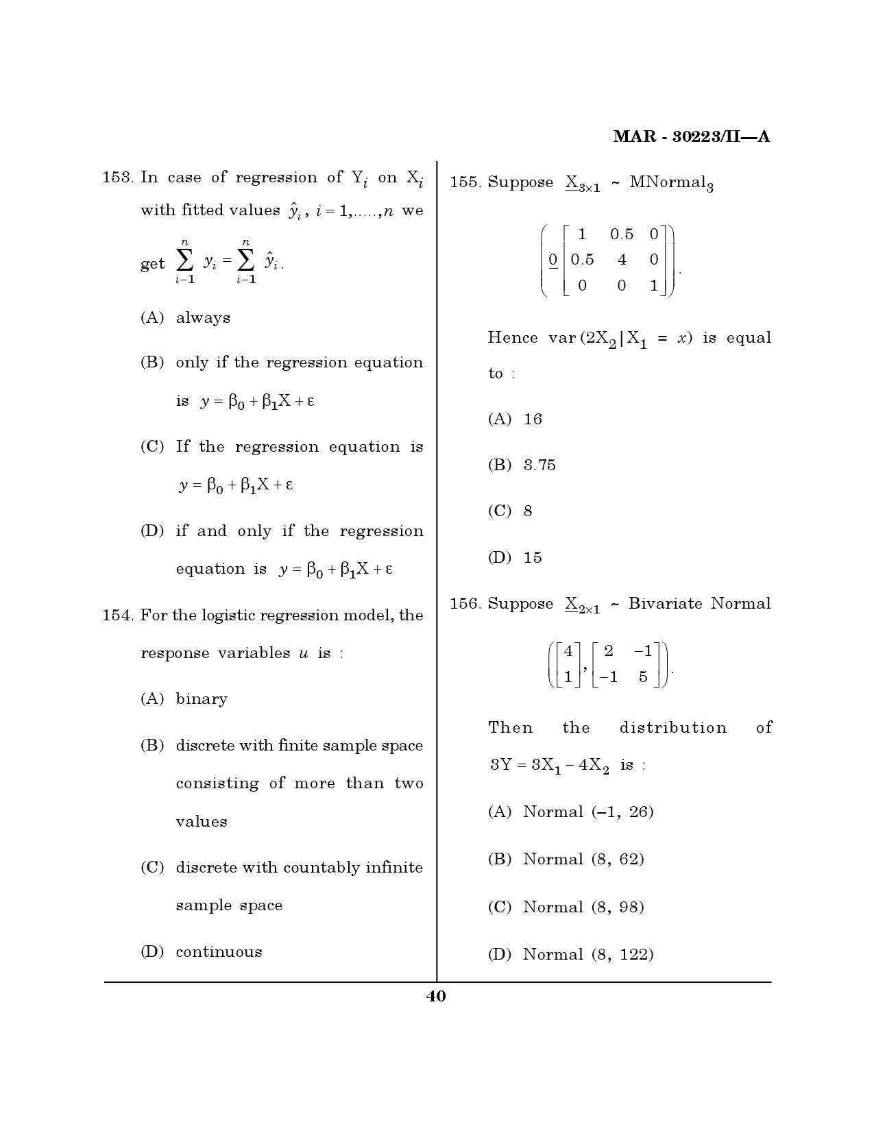 MH SET Mathematical Sciences Question Paper II March 2023 39