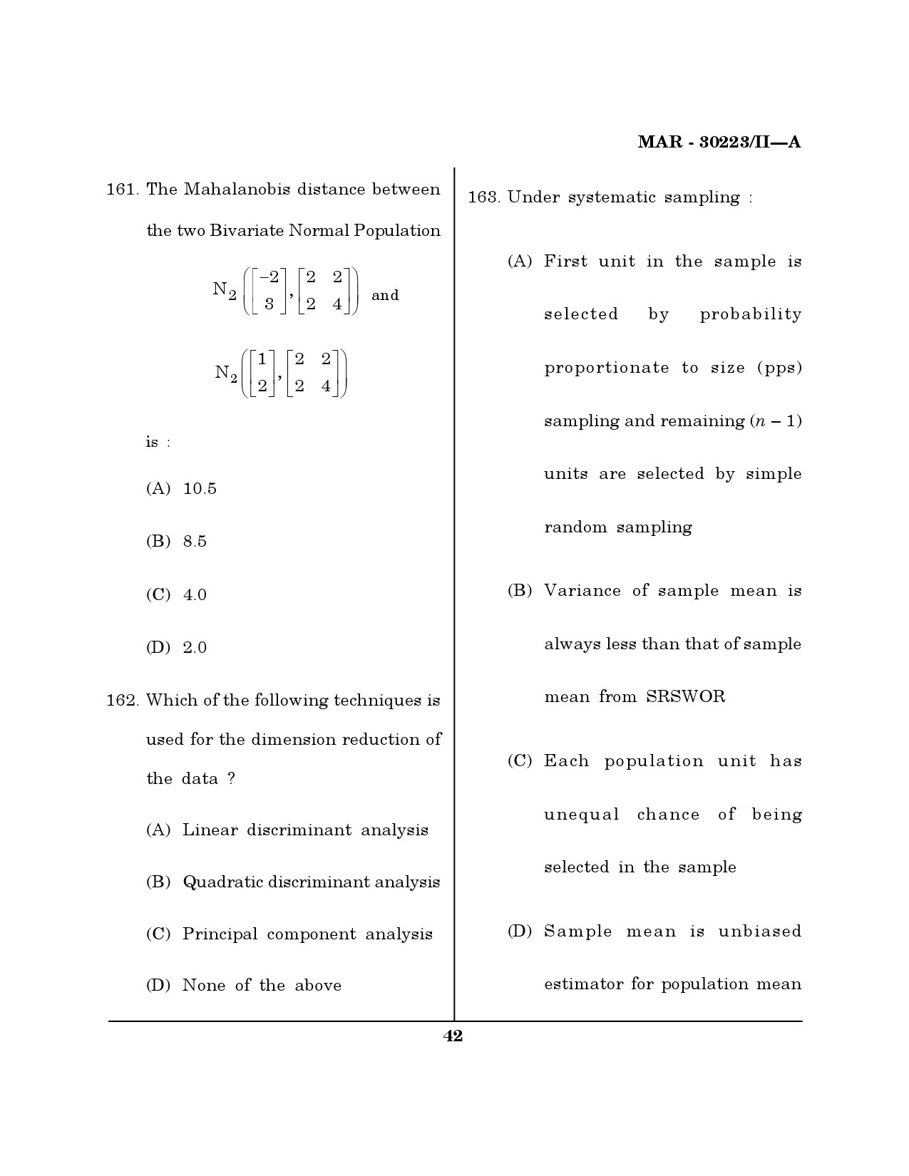 MH SET Mathematical Sciences Question Paper II March 2023 41