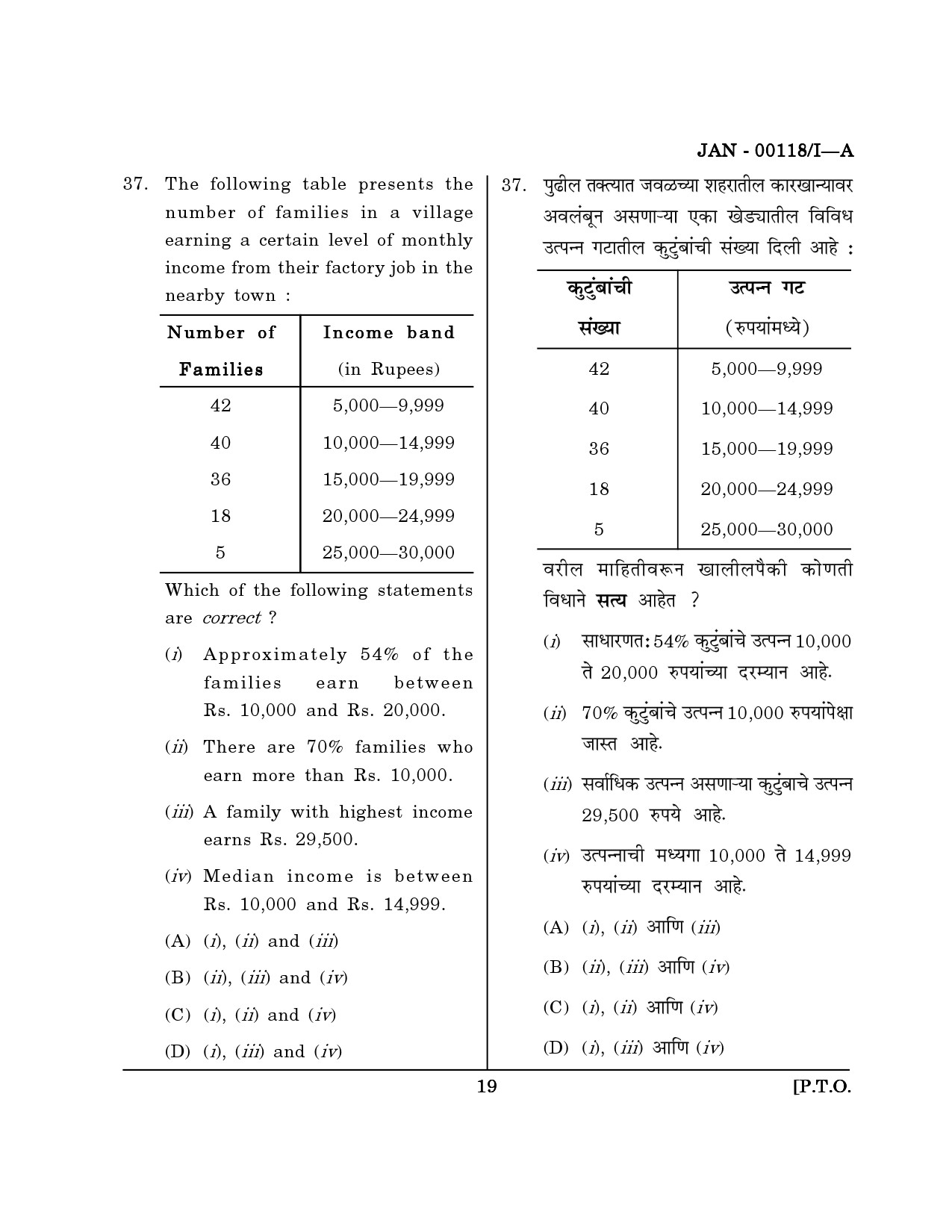 Maharashtra SET Question Paper I January 2018 18