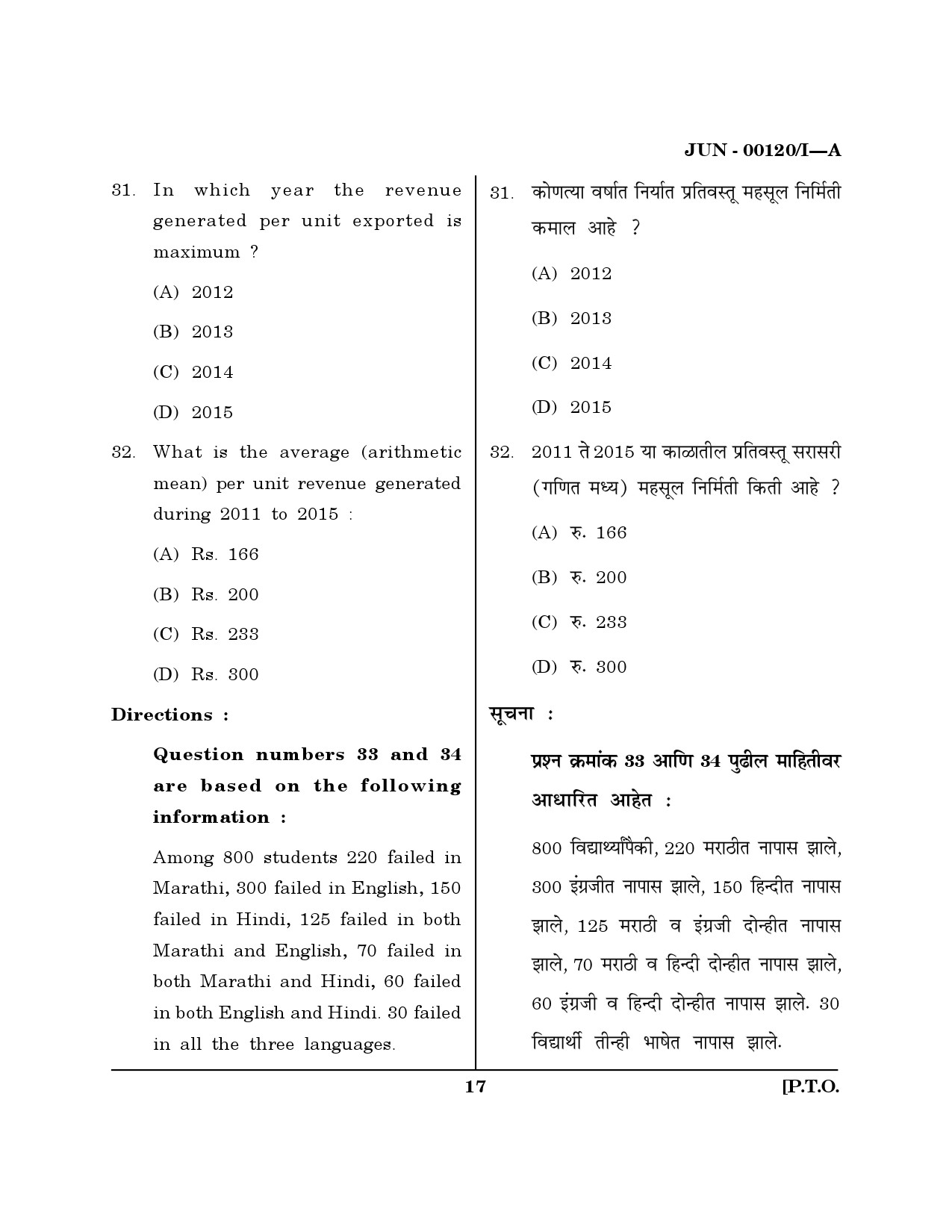 Maharashtra SET Question Paper I June 2020 16