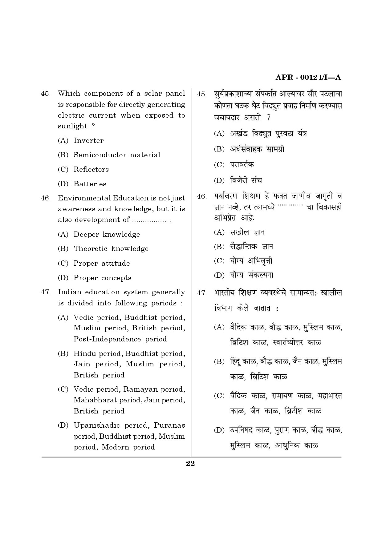 MH SET Question Paper I April 2024 21