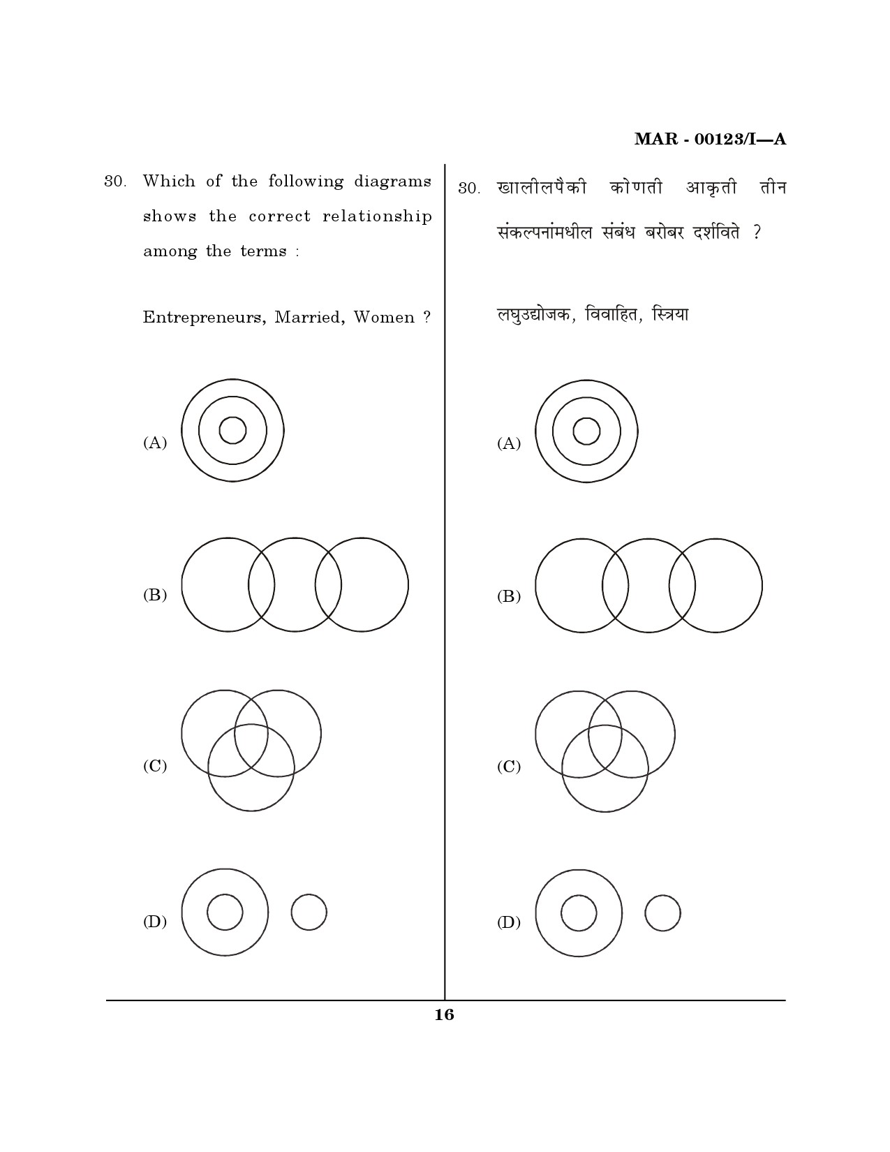 MH SET Question Paper I March 2023 15