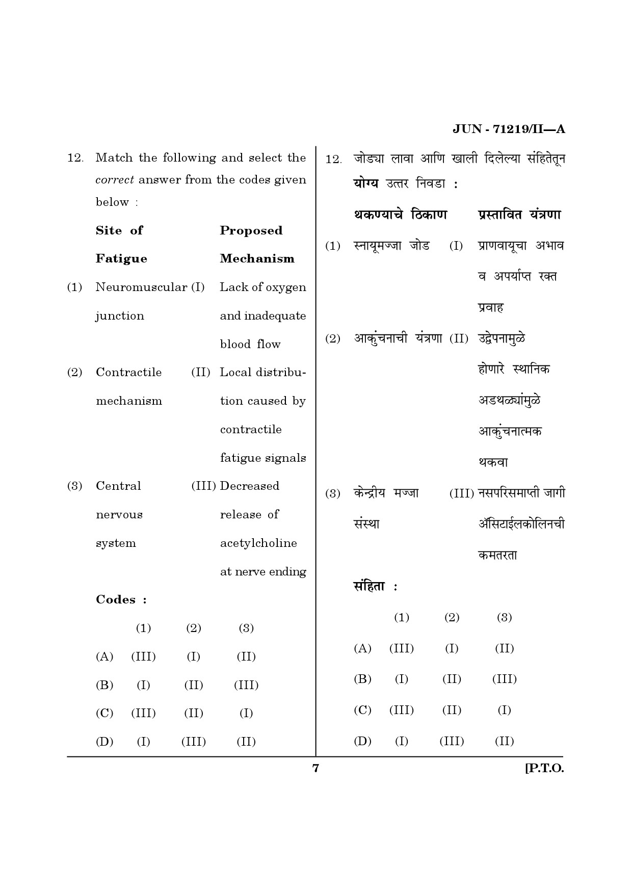 Maharashtra SET Physical Education Question Paper II June 2019 6
