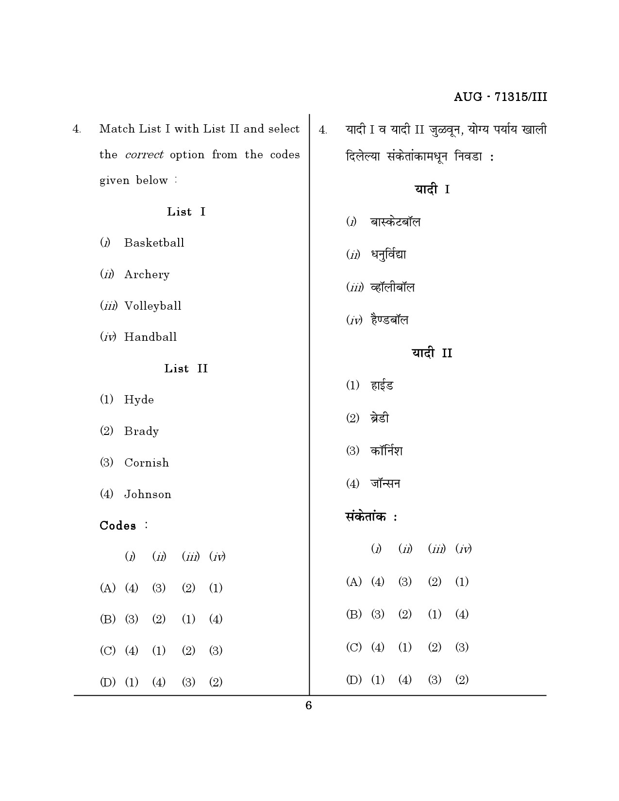 Maharashtra SET Physical Education Question Paper III August 2015 5