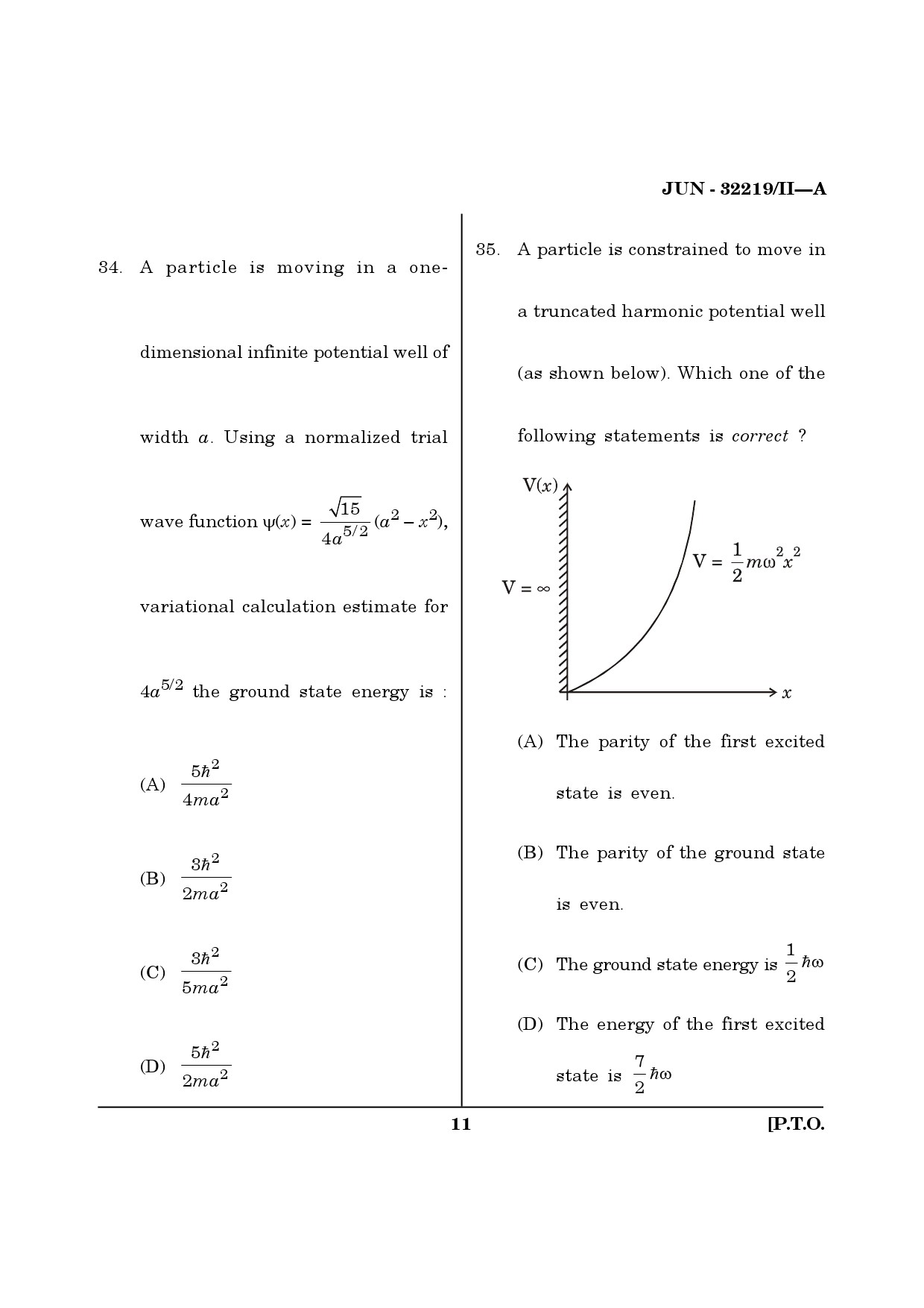 Maharashtra SET Physical Science Question Paper II June 2019 10