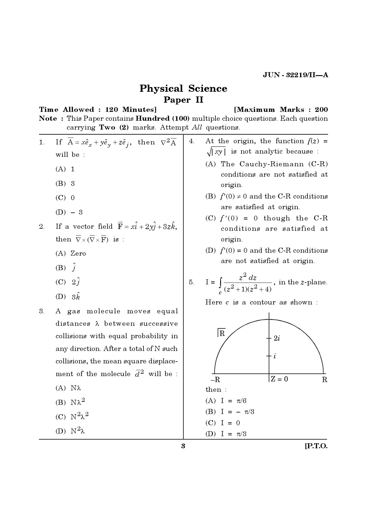 Maharashtra SET Physical Science Question Paper II June 2019 2